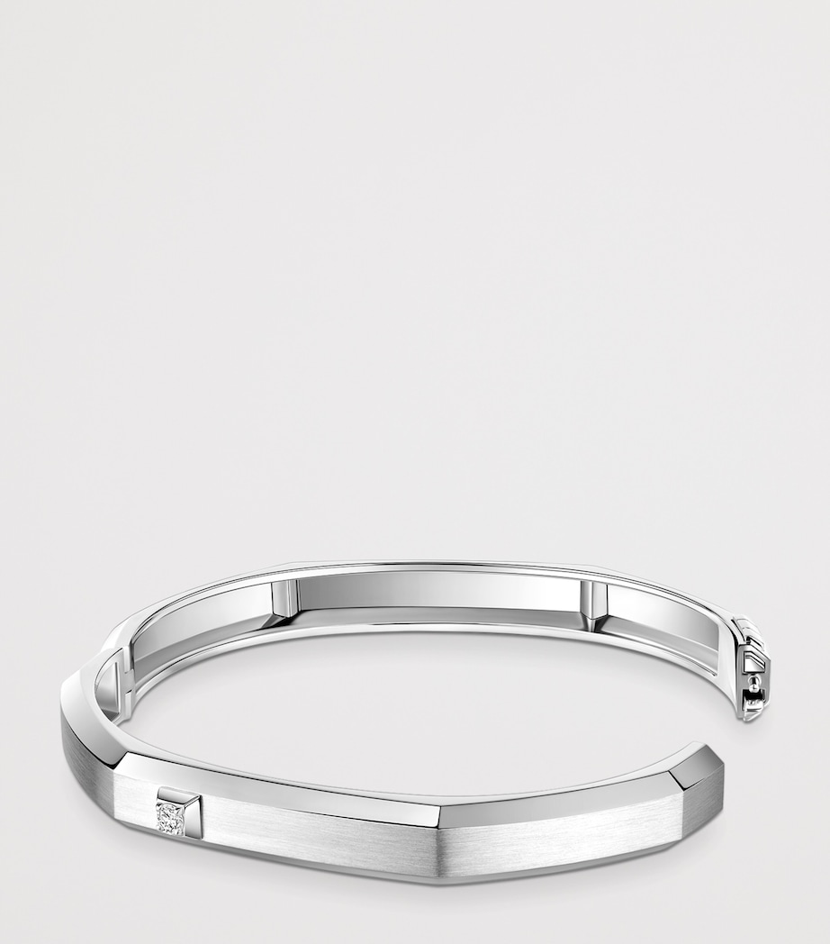 Messika Moderniste Medium White Gold and Diamond Bangle (0.05ct) White Gold Image 3