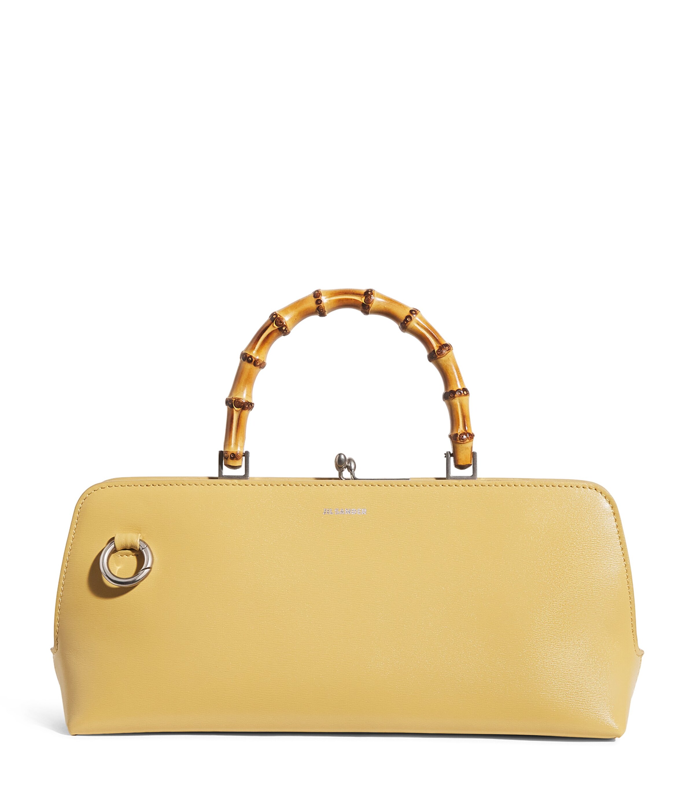 Jil Sander Small Leather Goji Bamboo Top-Handle Bag | Women Bags | Shoulder Bags | Top Handle Bags | Designers | Jil Sander