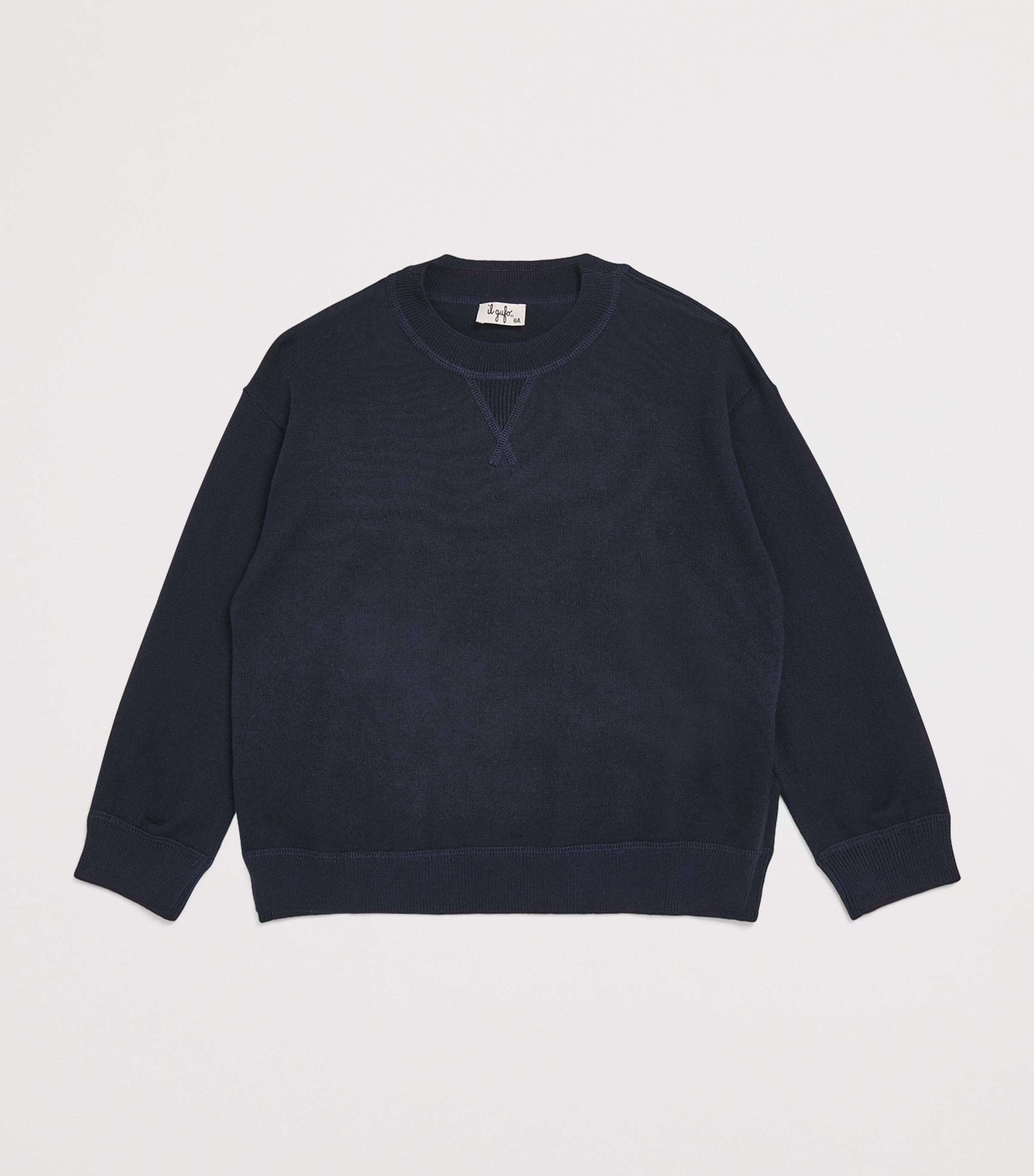 Cotton Crew-Neck Sweatshirt (3-12 Years) 495 BLUE Image 2