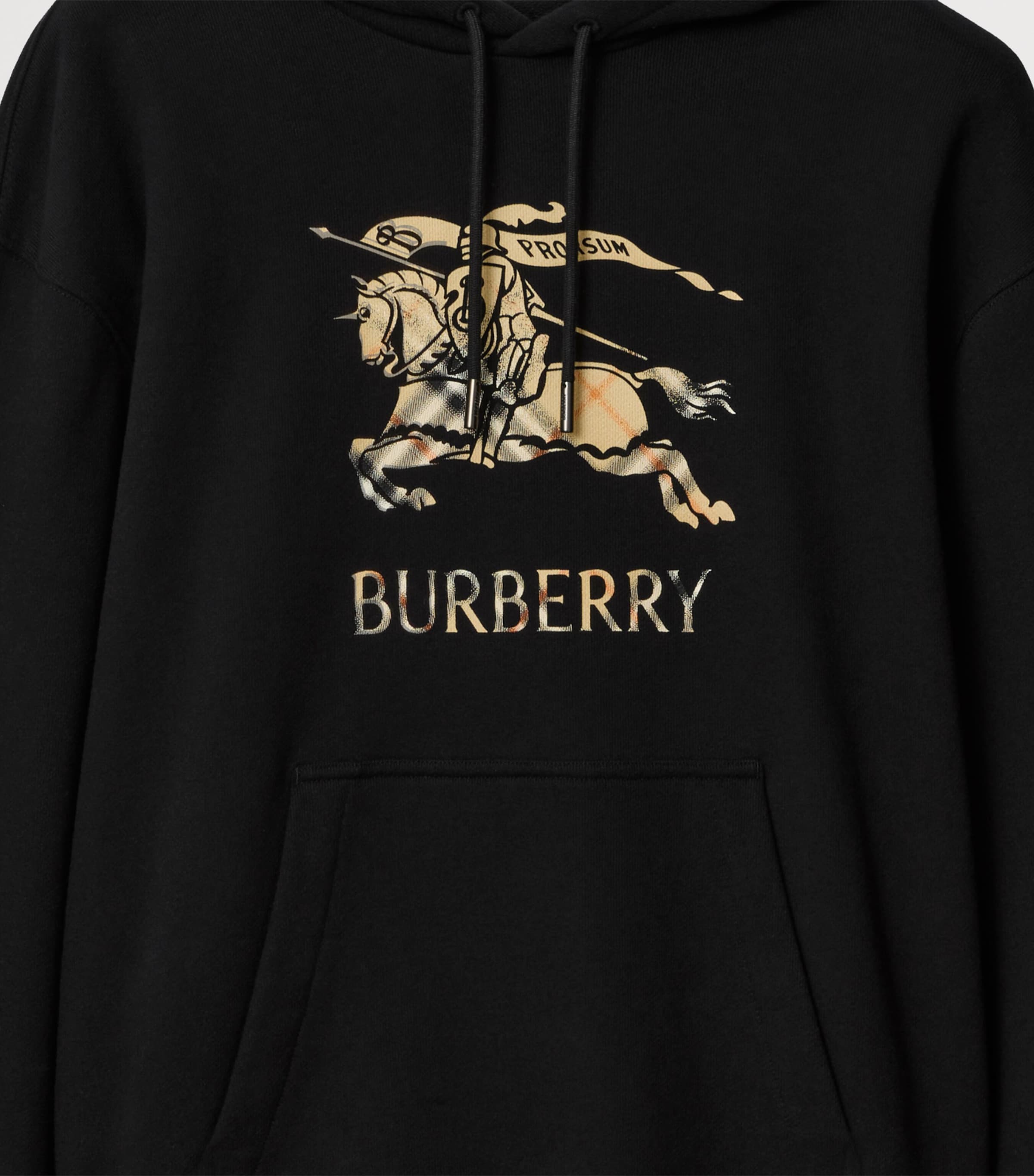 Cotton Logo EKD Slim Hoodie BLACK Image 4