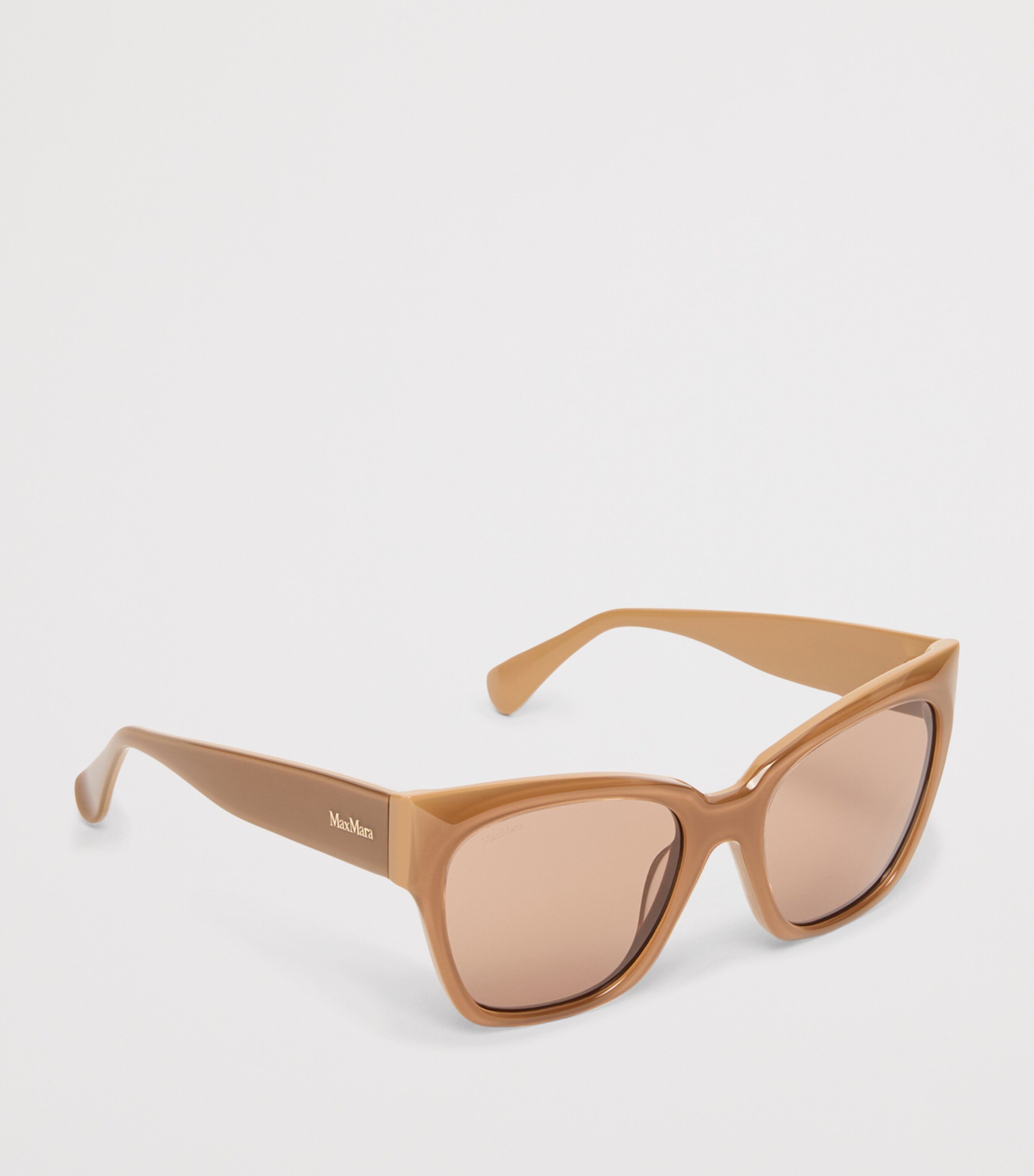 Max Mara Acetate Butterfly Sunglasses Camel Image 3
