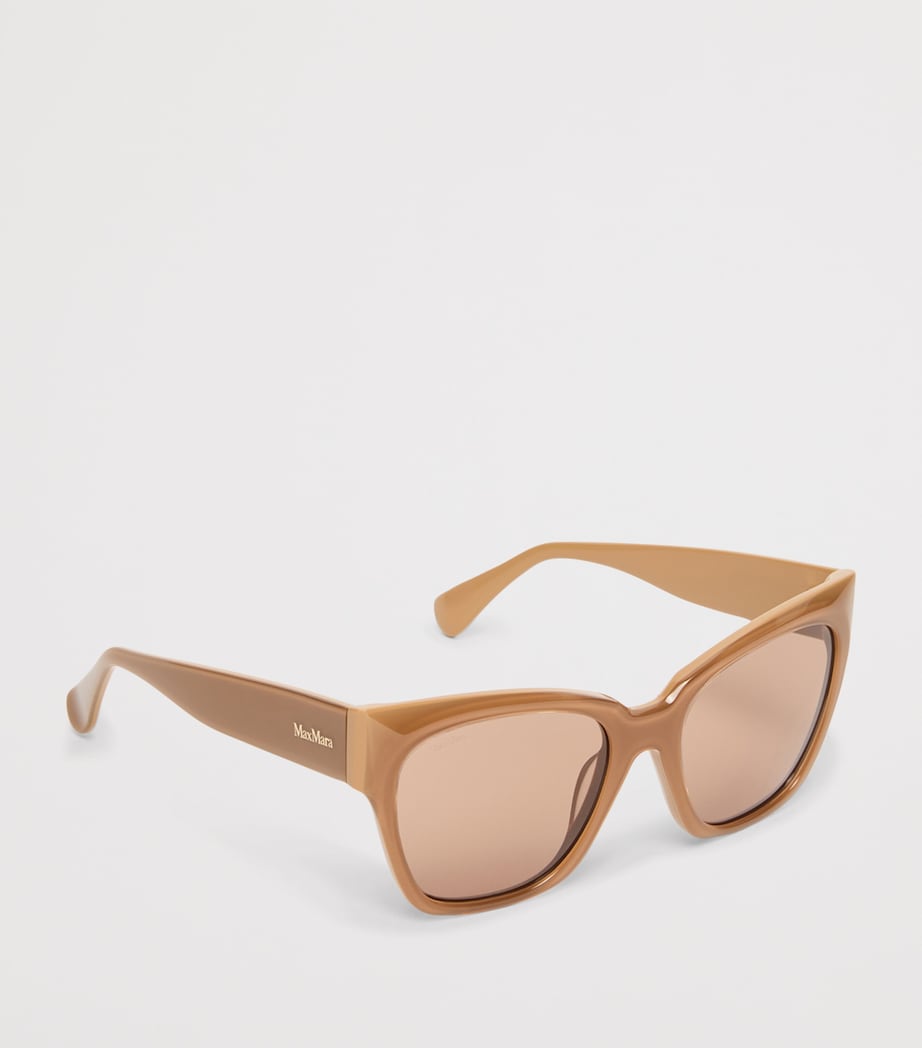 Max Mara Acetate Butterfly Sunglasses Camel Image 3