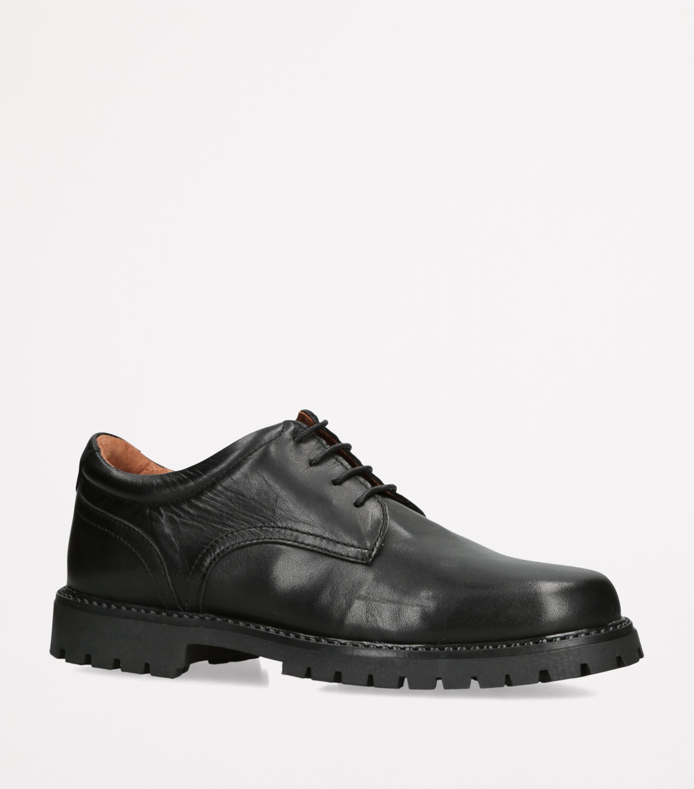 Leather Harry School Shoes BLACK Image 3