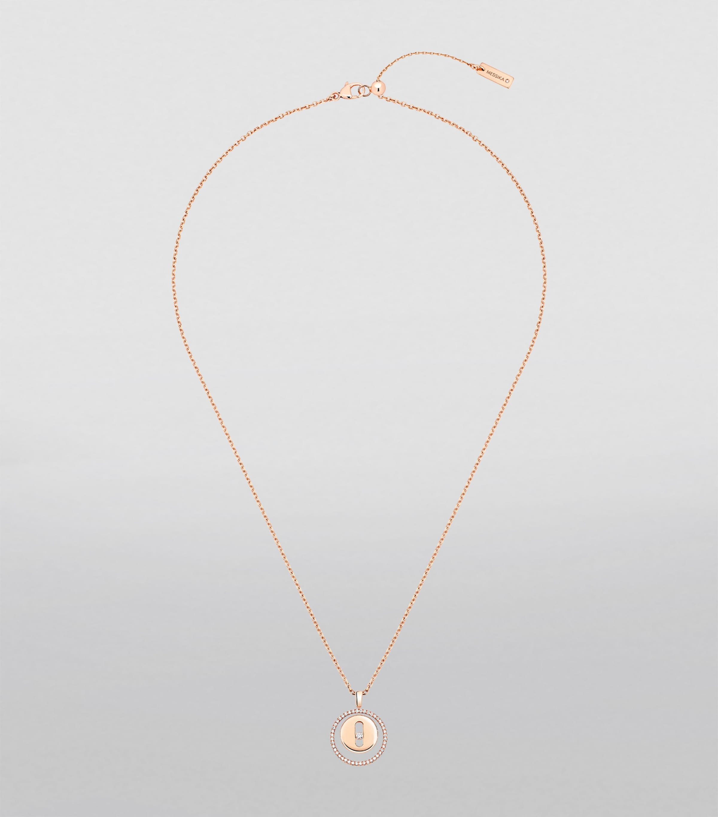 Messika Lucky Move Rose Gold and Diamond Necklace Pink Gold Image 4