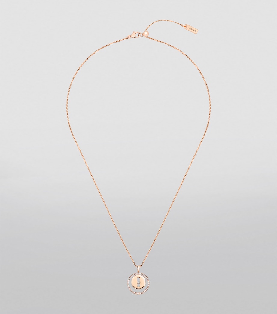 Messika Lucky Move Rose Gold and Diamond Necklace Pink Gold Image 4