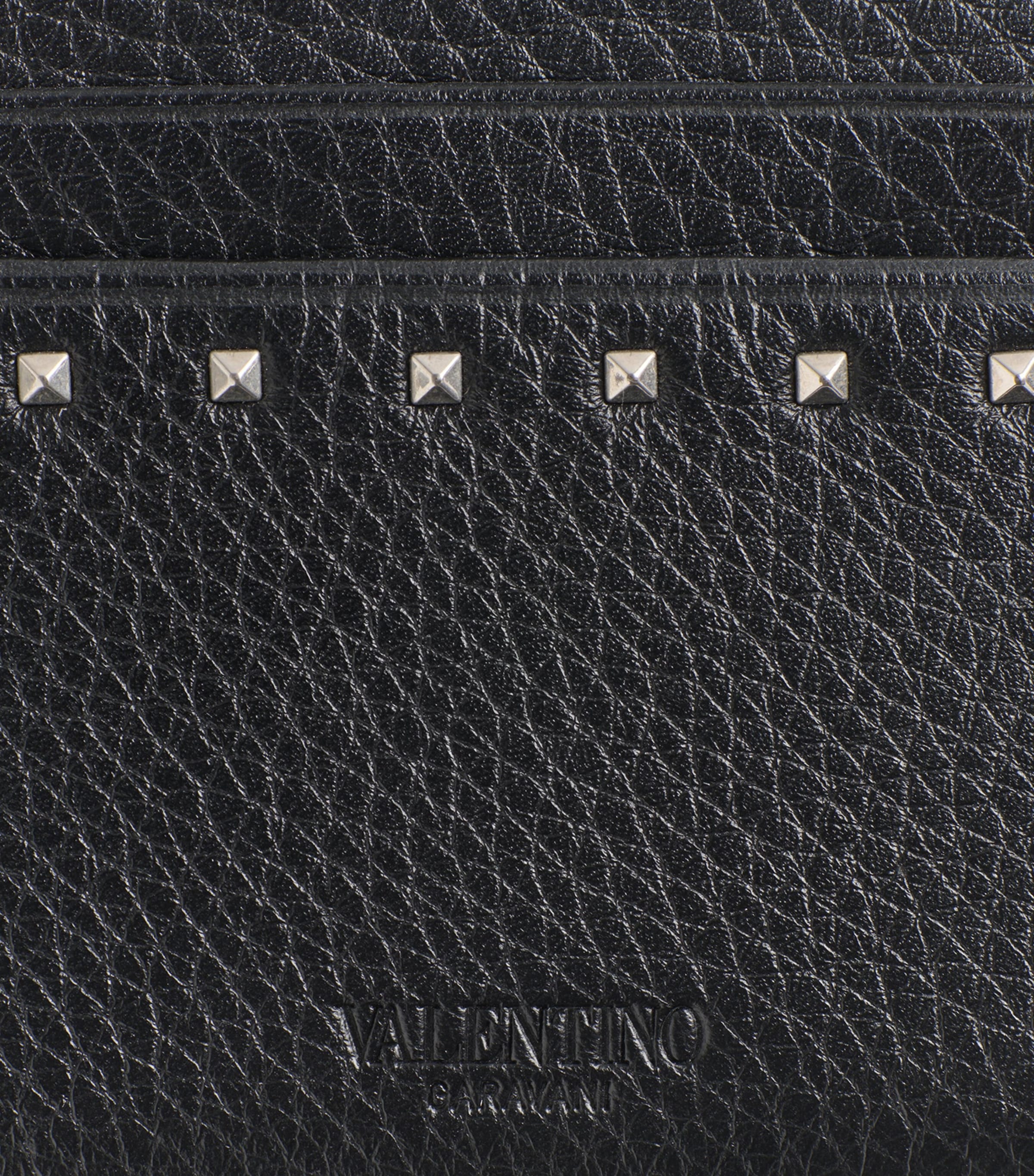 Leather Rockstud Card Holder 0NO Image 4