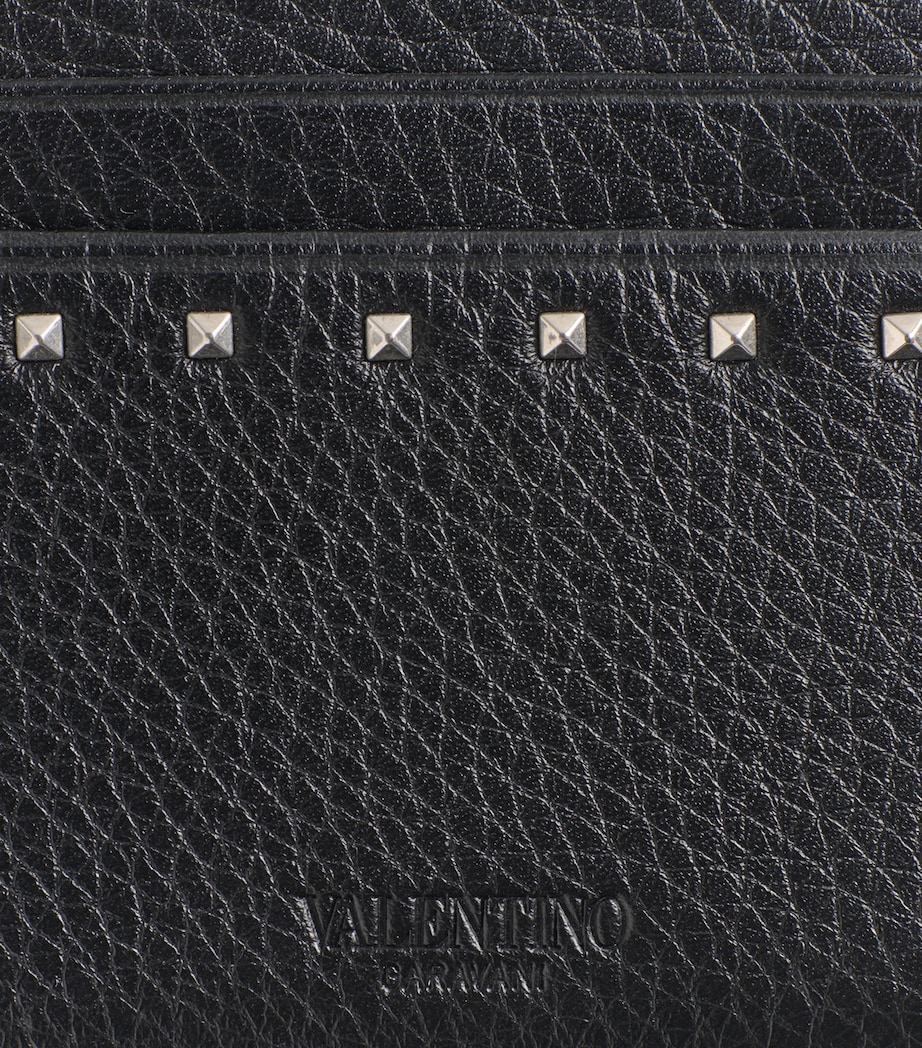 Leather Rockstud Card Holder 0NO Image 4