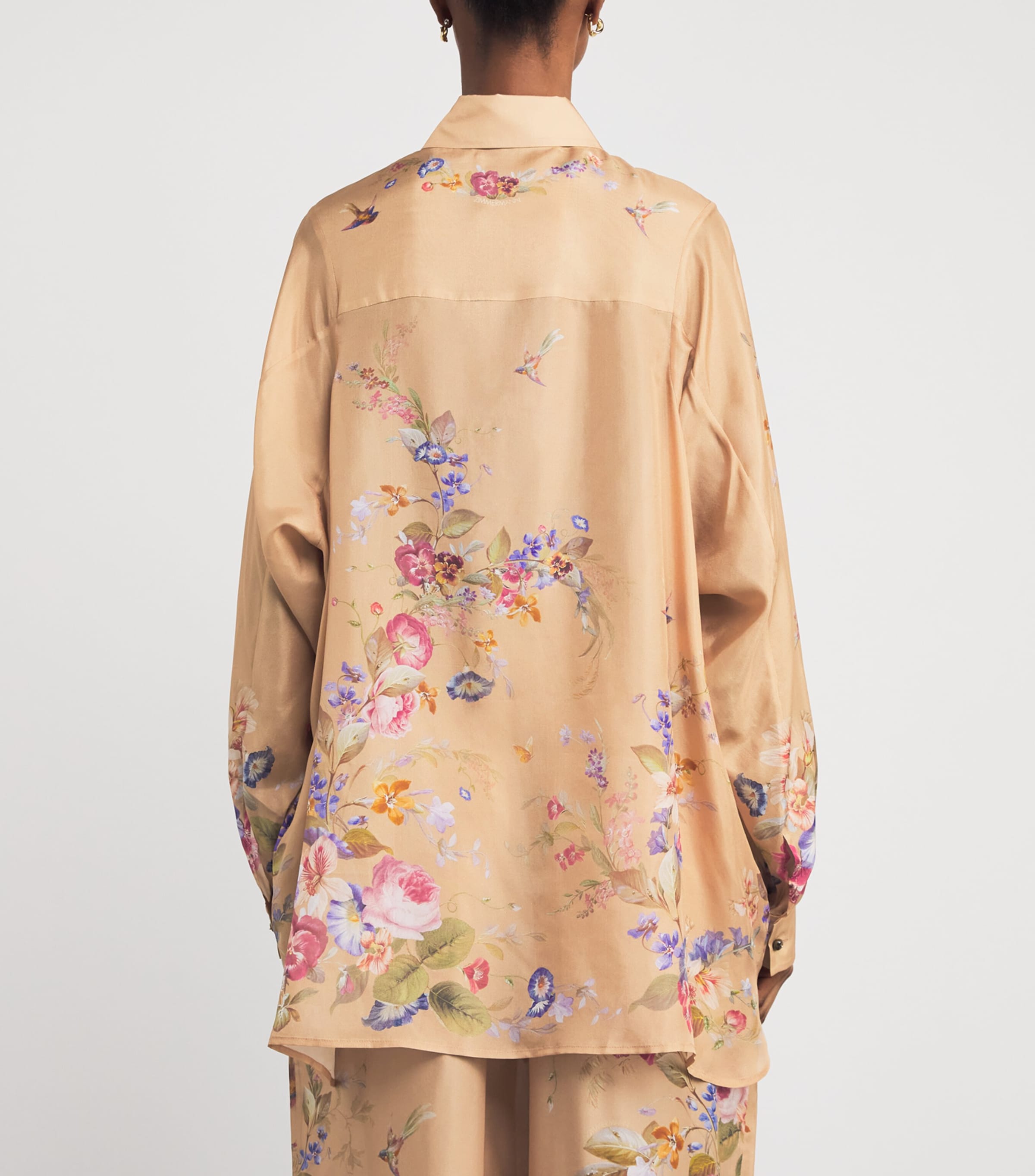 Silk Patience Shirt TAN FLORALTAFL Image 4