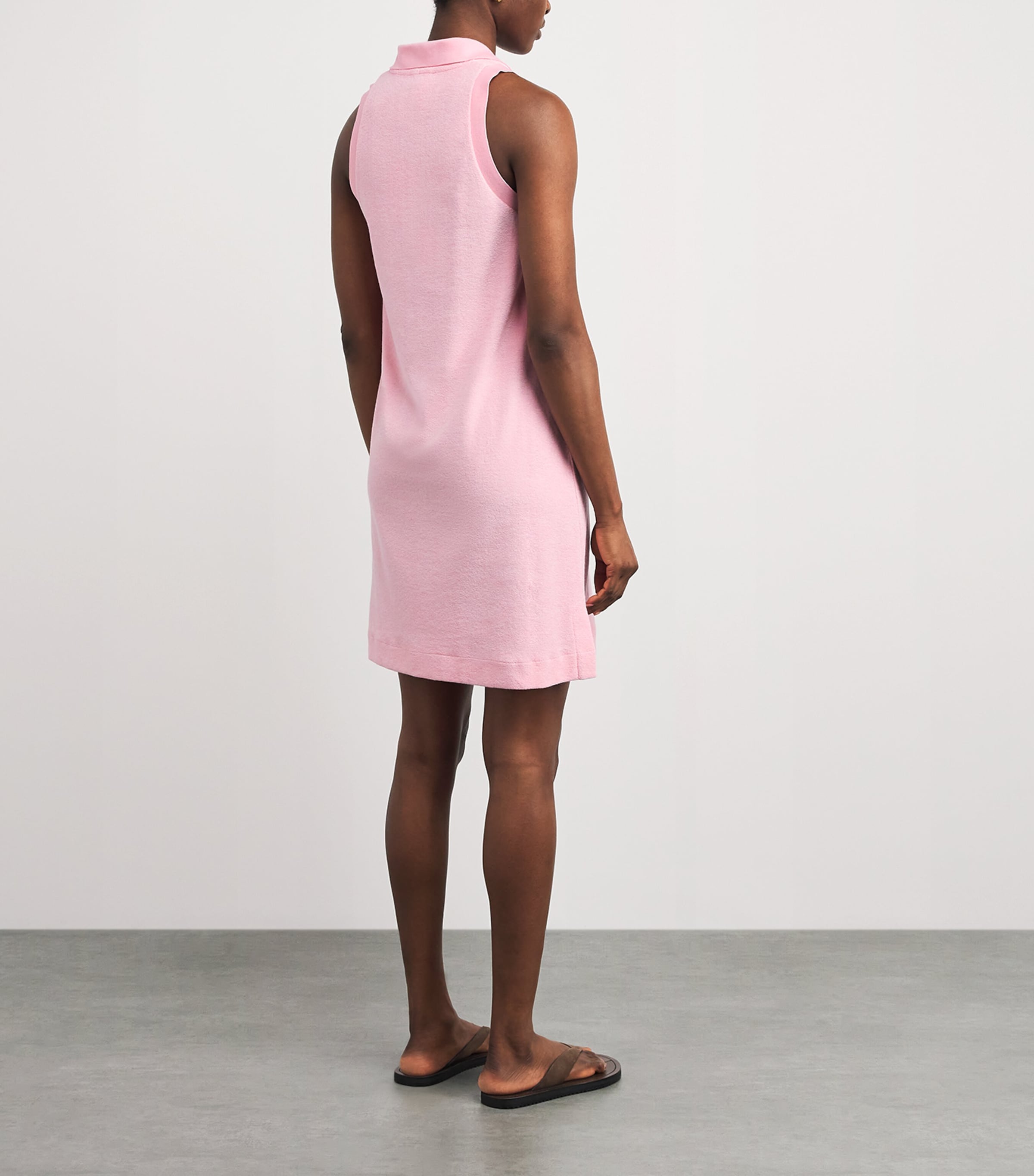 Hunza G Womens Towelling Tennis Mini Dress Pink Image 4