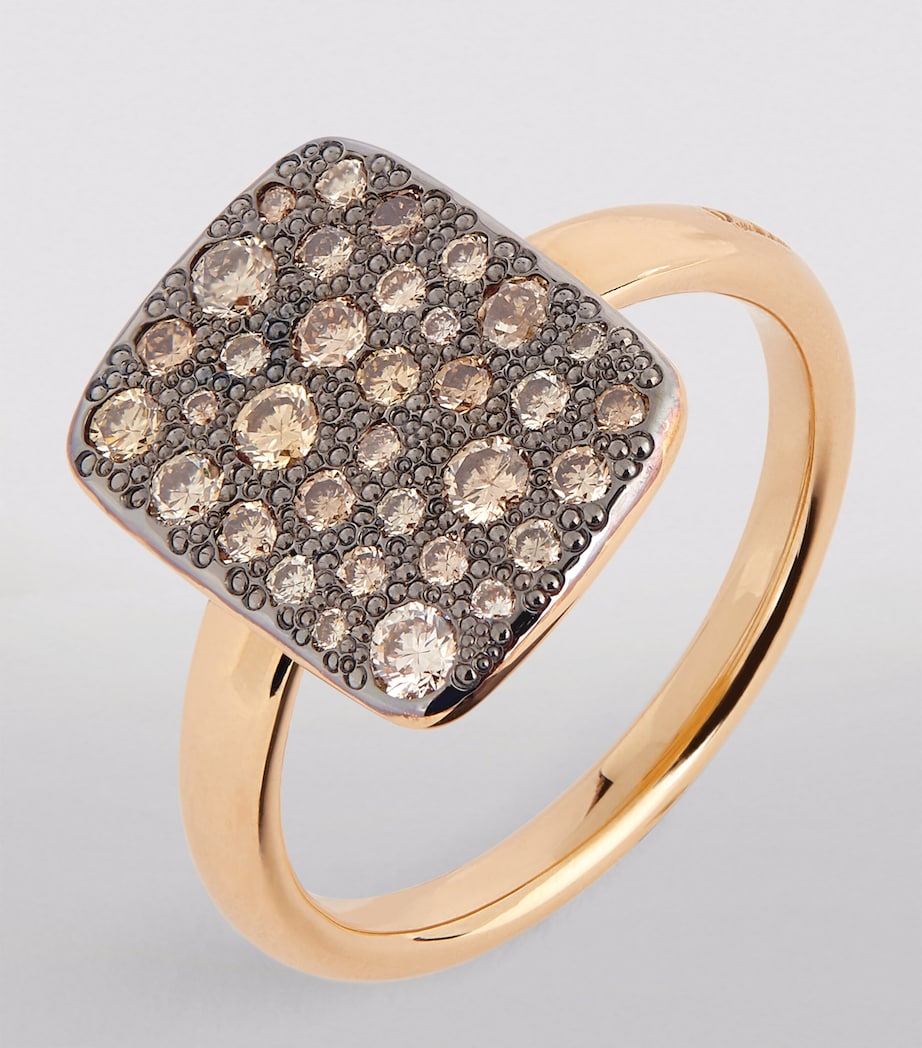 Pomellato Rose Gold and Diamond Sabbia Ring Image 2