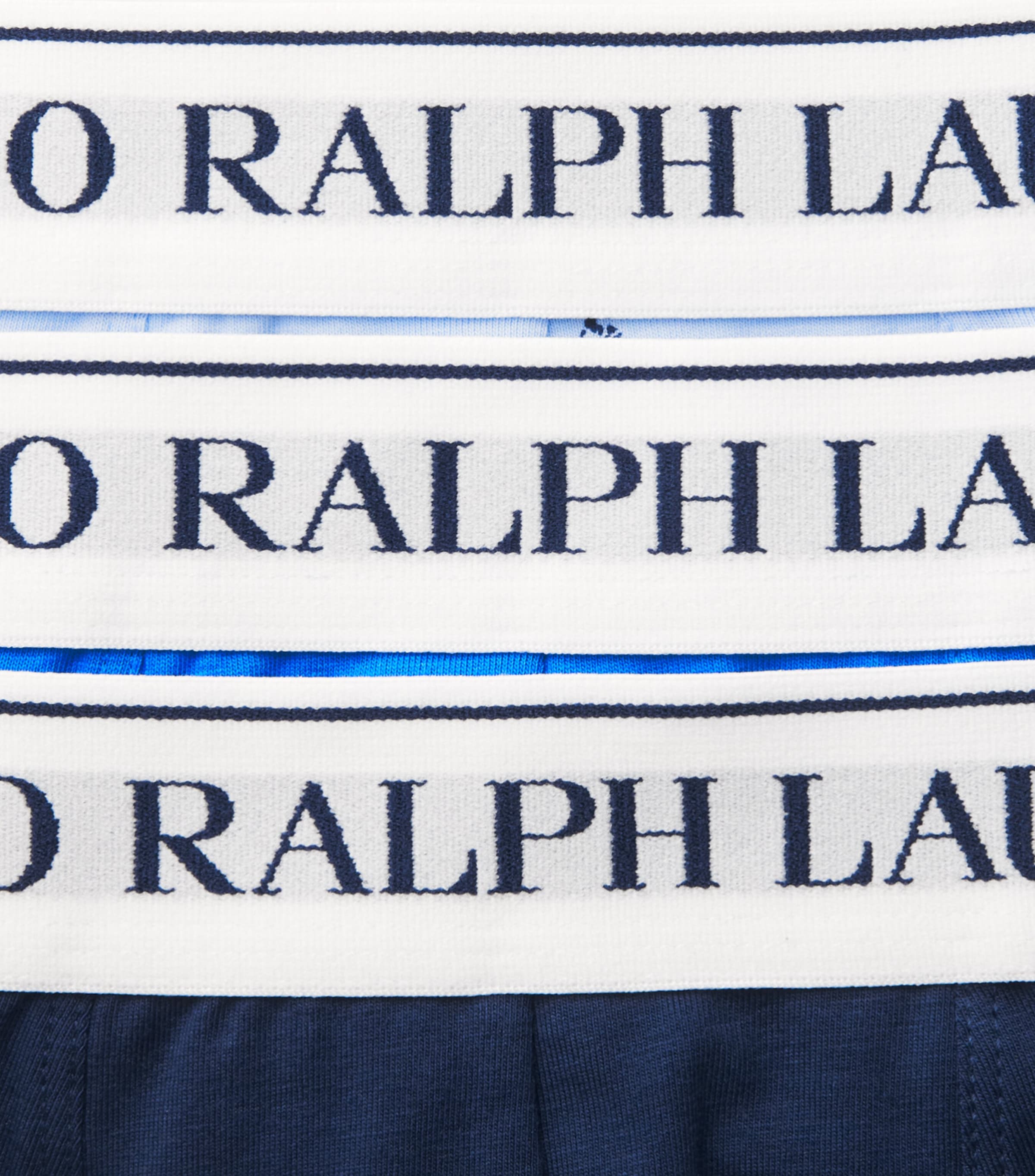 Polo Ralph Lauren Mens Stretch-Cotton Classic Trunks (Pack of 3) Peb Blu Aop/nvy/nw I Image 5