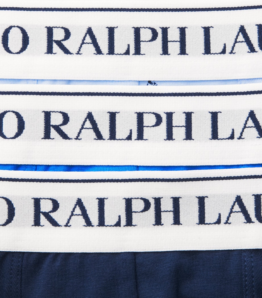 Polo Ralph Lauren Mens Stretch-Cotton Classic Trunks (Pack of 3) Peb Blu Aop/nvy/nw I Image 5