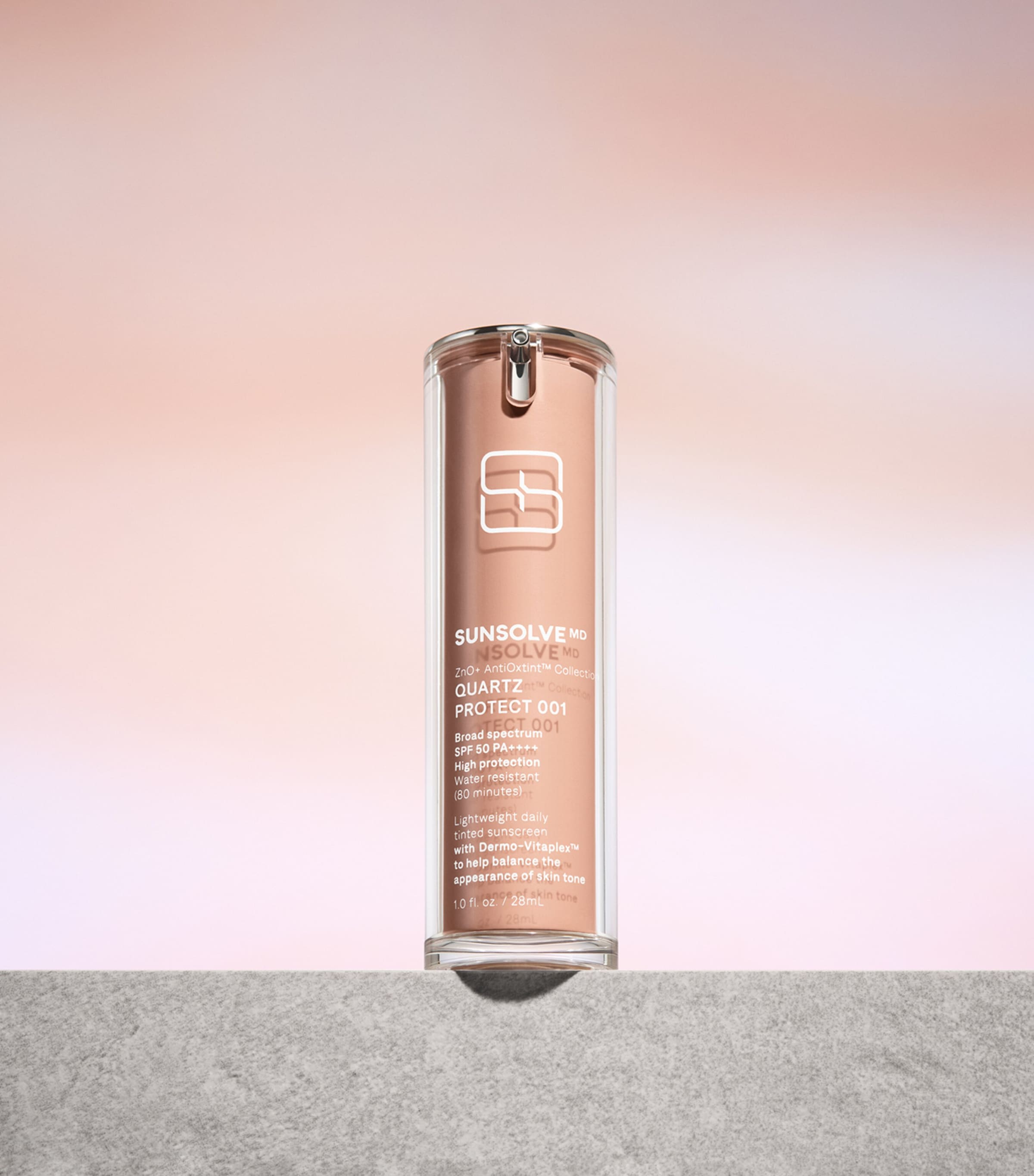 SunsolveMD Tinted Sun Cream SPF 50 (28ml) QUARTZ PROTECT Image 3