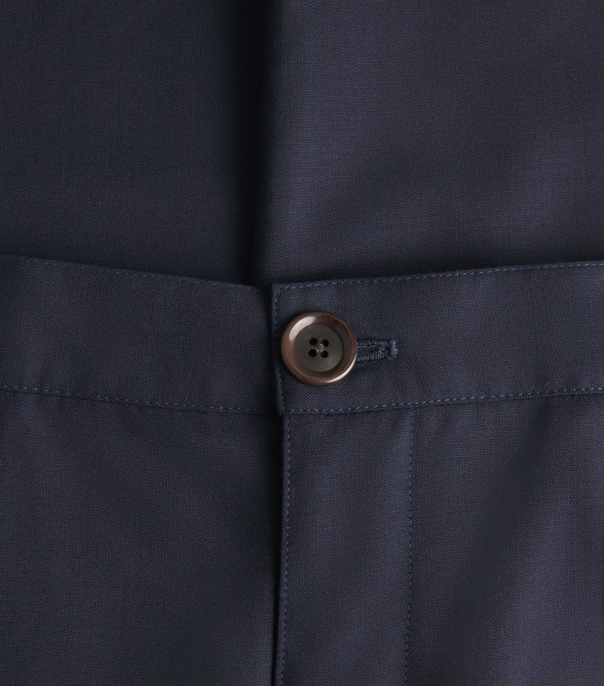 Oliver Spencer Mens Wool Orsman Wide-Leg Trousers Navy Image 6