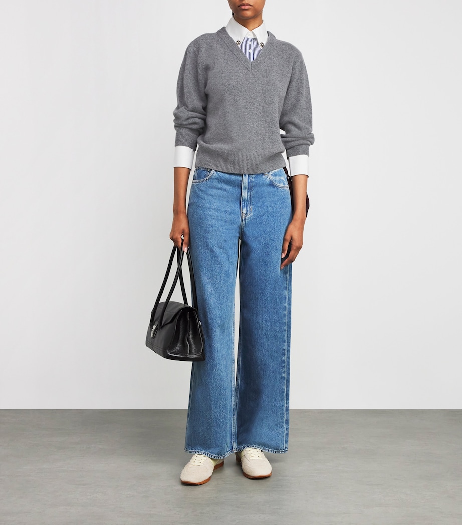 Wool Layered Sweater MOTTLED GREY Image 2