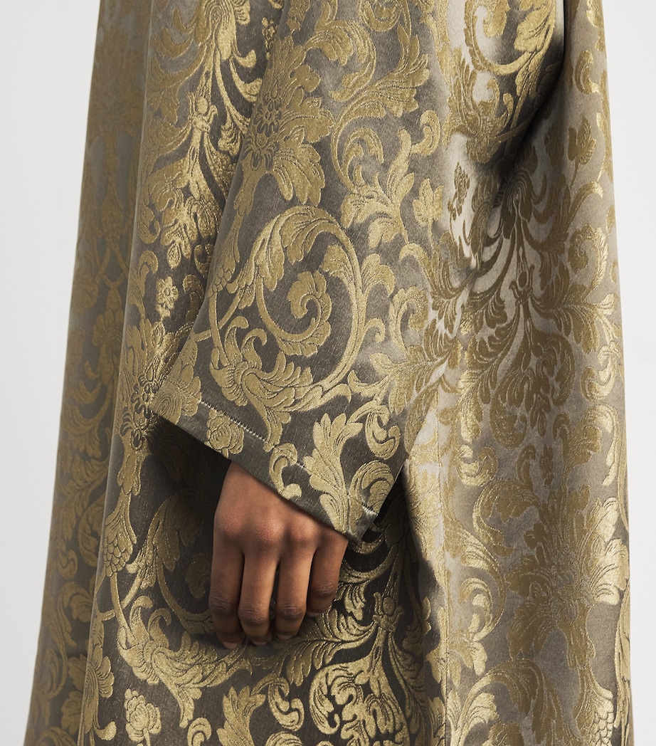 Metallic Jacquard Midi Dress OLIVDARK Image 6