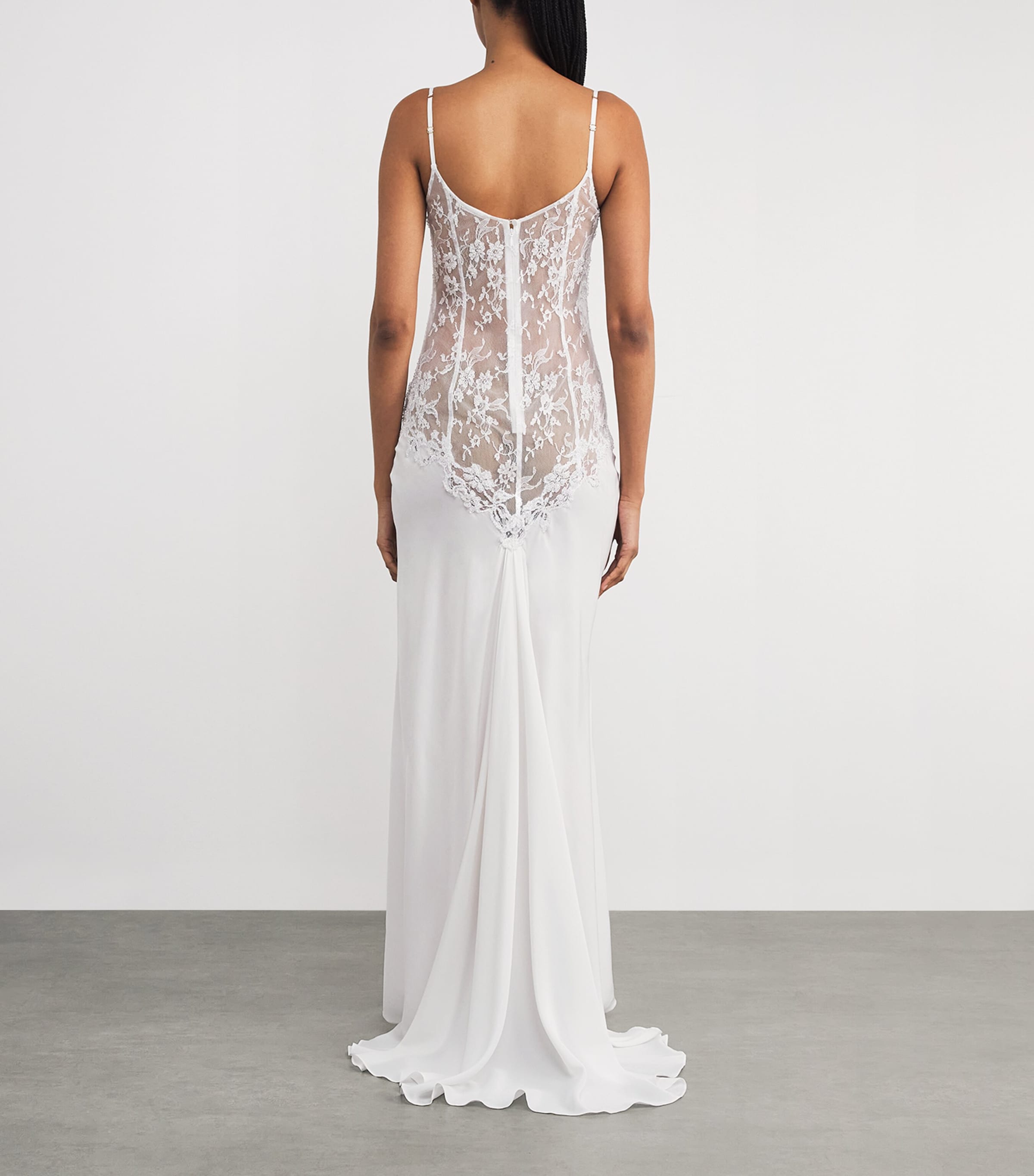 Silk Fatima The Bride Maxi Dress WHITE Image 3