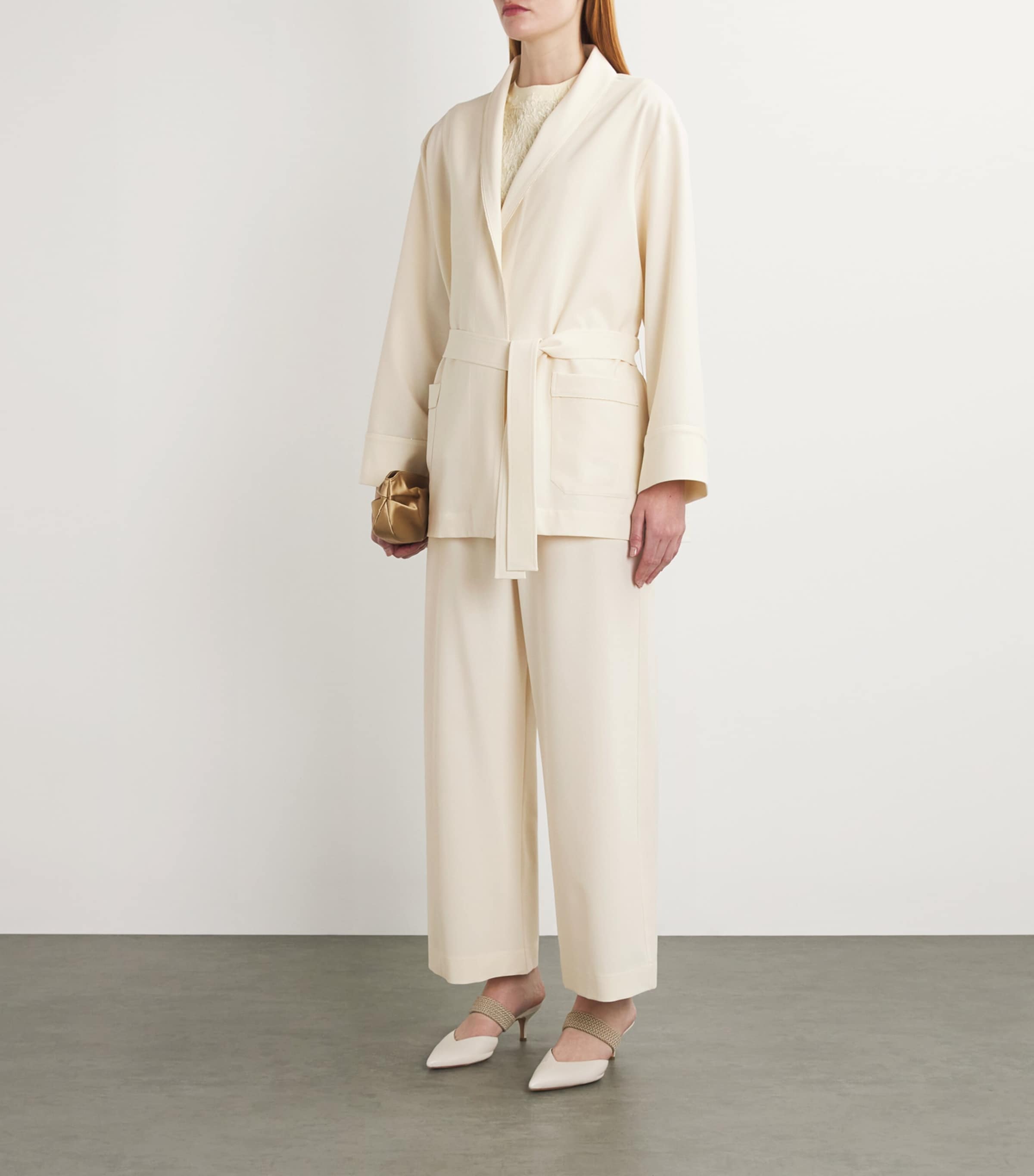 Fabiana Filippi Womens Burro Wrap Jacket Burro Image 2