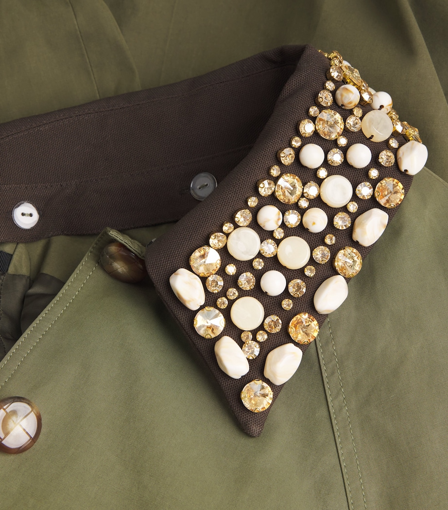 Veronica Beard Womens Water-Resistant Langham Dickey Coat Stone Army Image 6