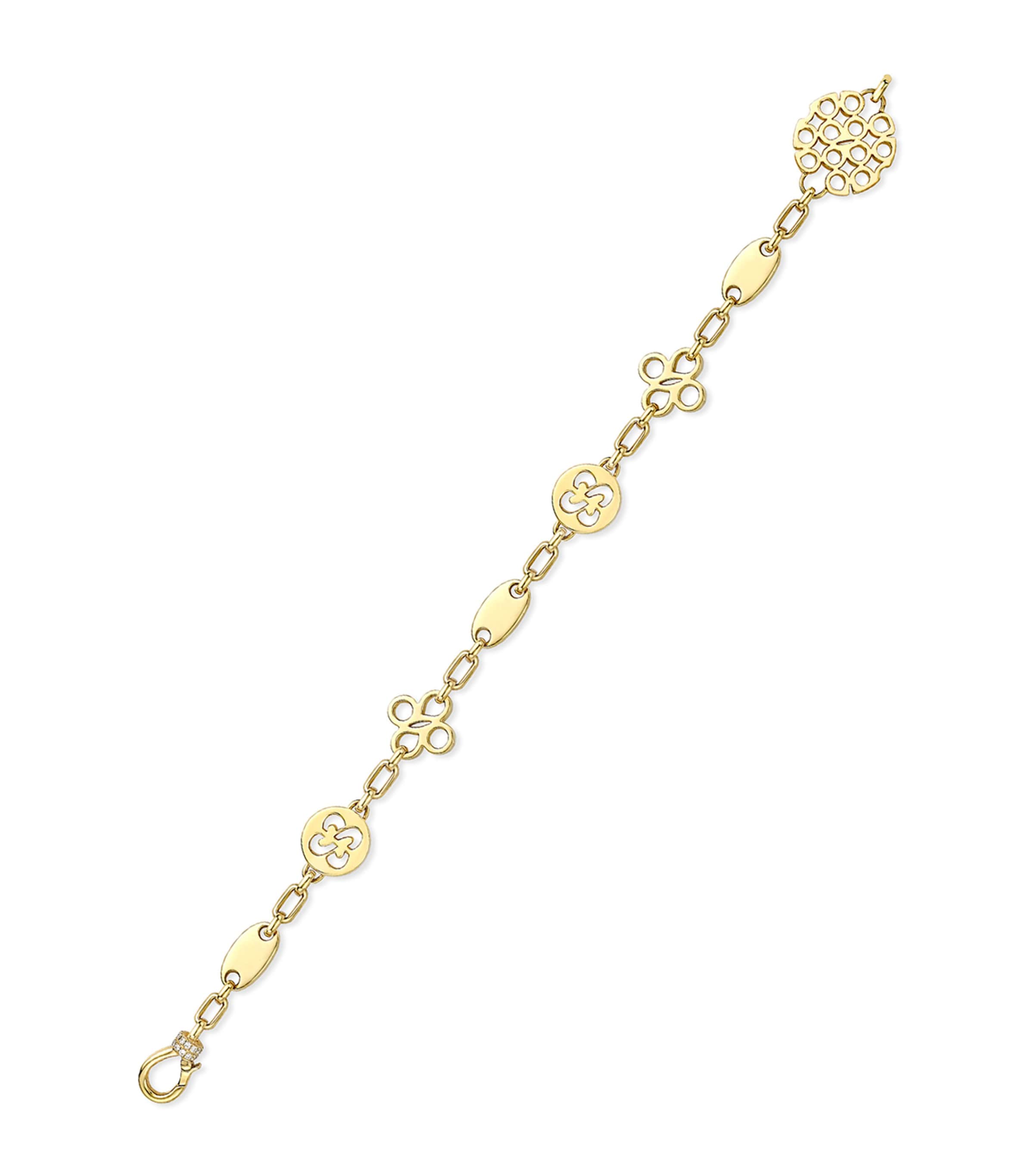 Yellow Gold and Diamond Be Bold Bracelet YELLOW GOLD Image 2