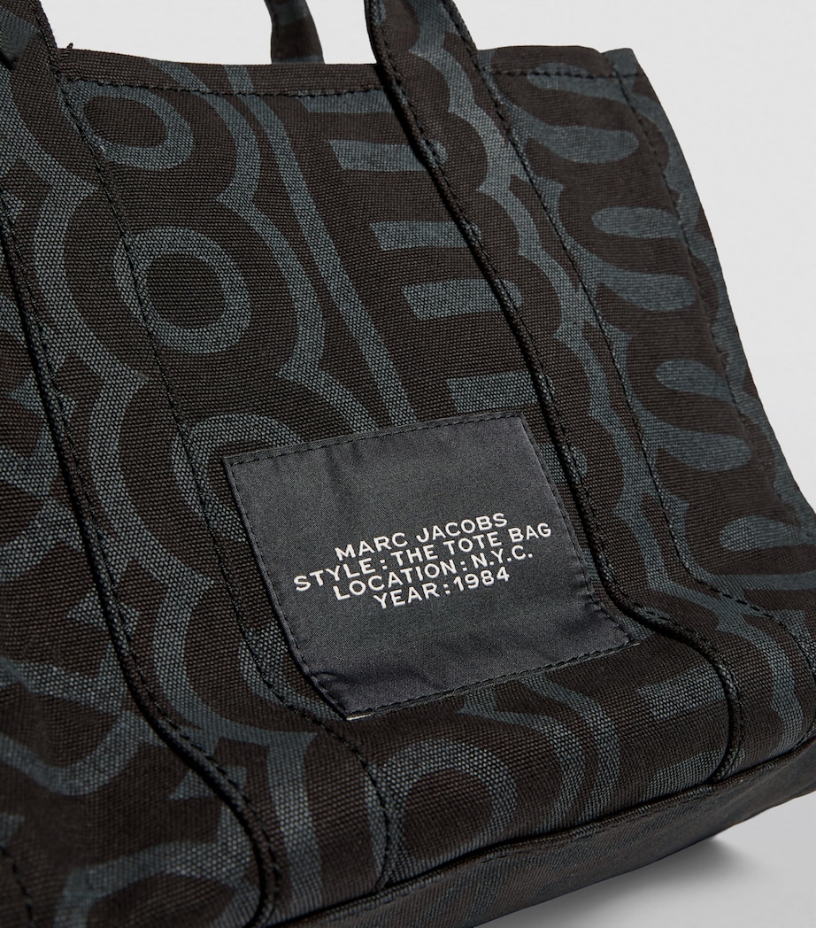 The Marc Jacobs Medium The Monogram Tote Bag 002 BLACK MLTI Image 3