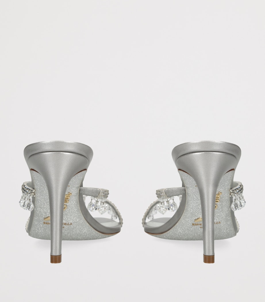 Chandelier Heeled Mules 80 GREY Image 2
