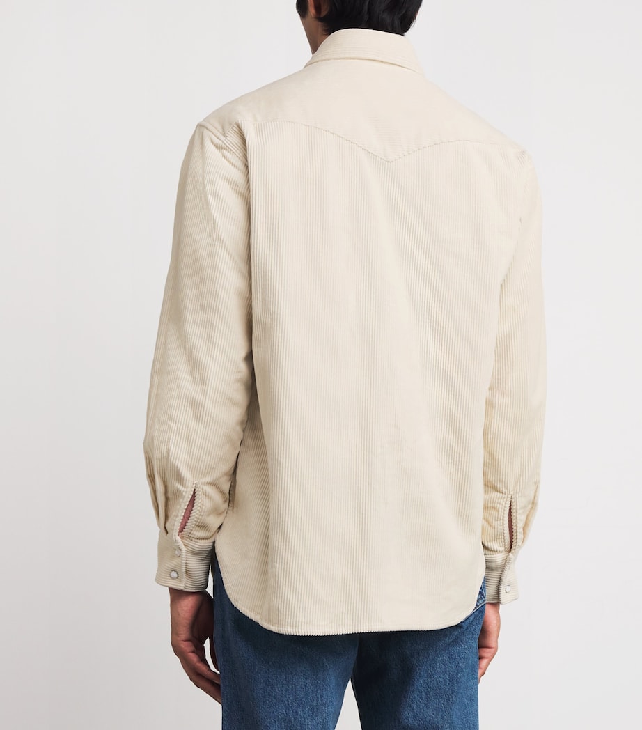 Organic Cotton Corduroy Ricky Overshirt IVORY Image 4