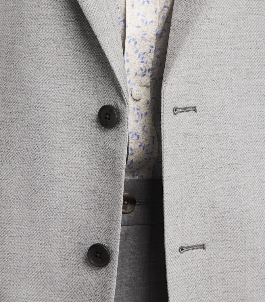 Pal Zileri Mens Active Blazer Light Grey Image 3