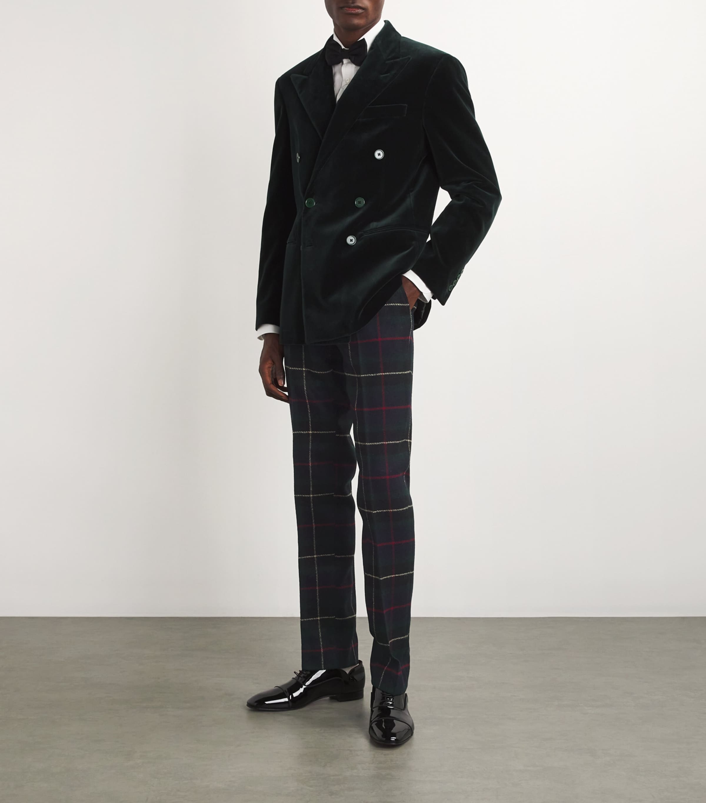 Polo Ralph Lauren Mens Wool Tartan Tailored Trousers Image 2