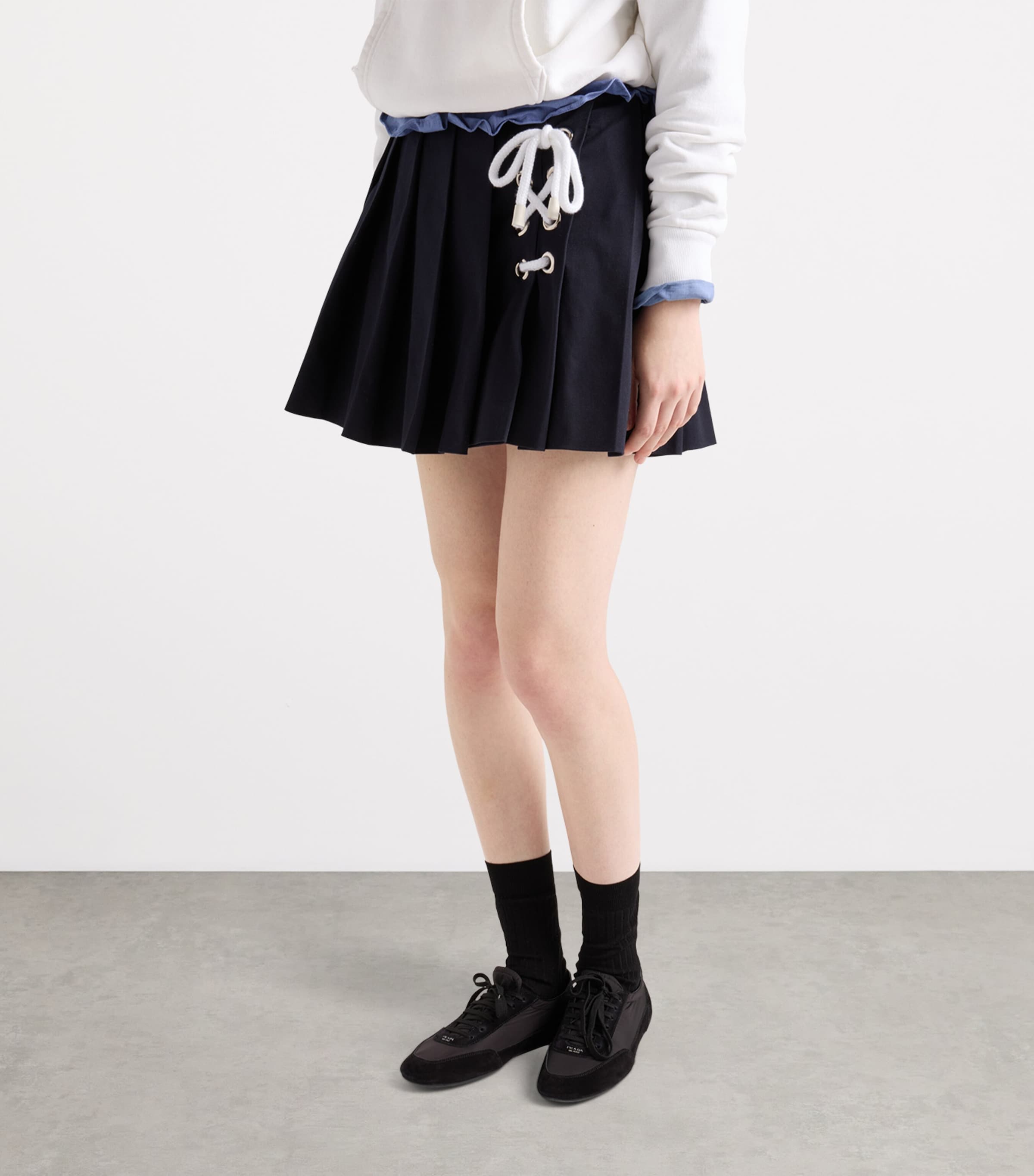 Pleated Mini Skirt F0008 Image 4