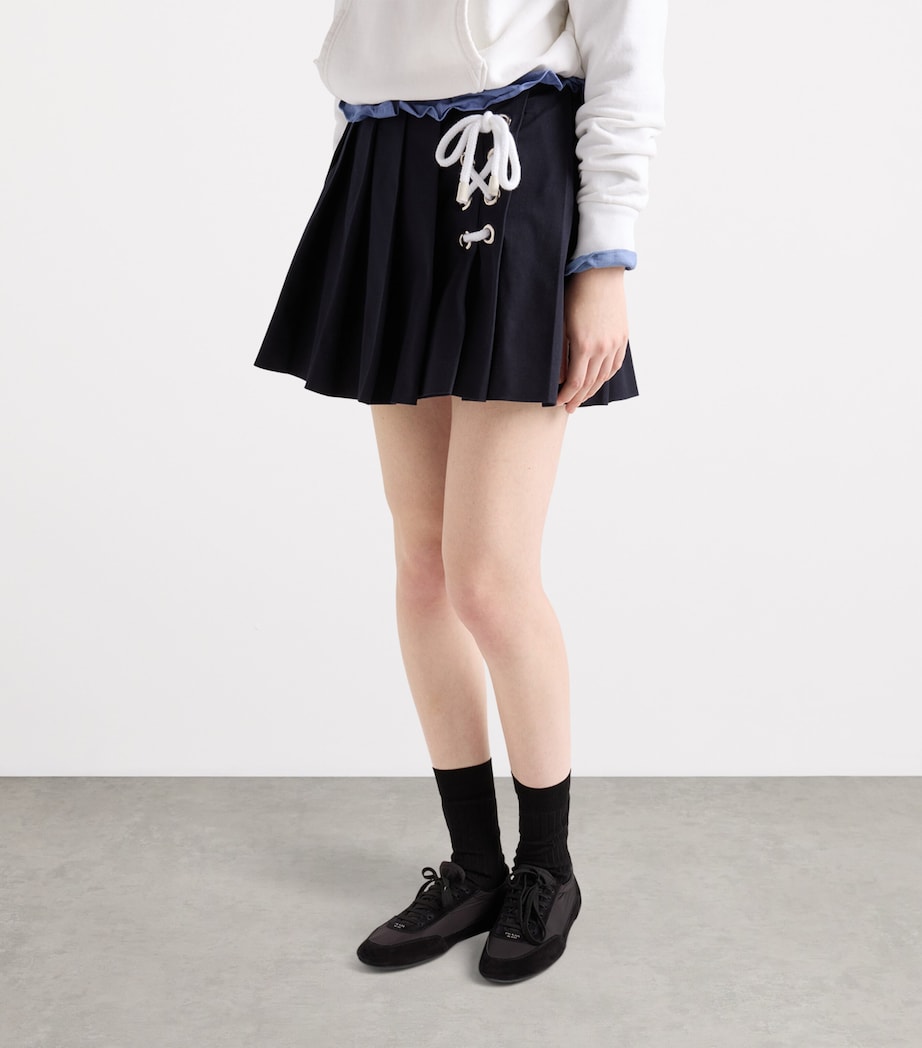 Pleated Mini Skirt F0008 Image 4