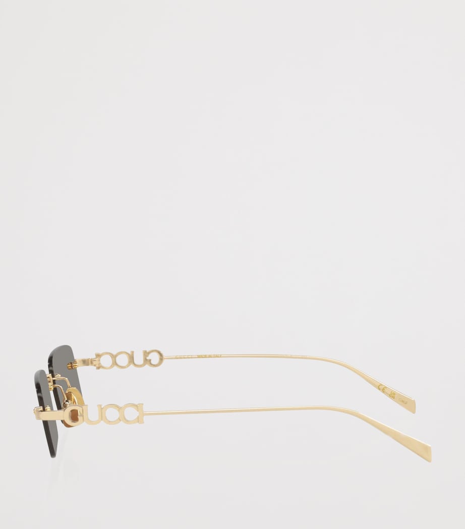 Gucci Metal Rectangular Sunglasses Image 3