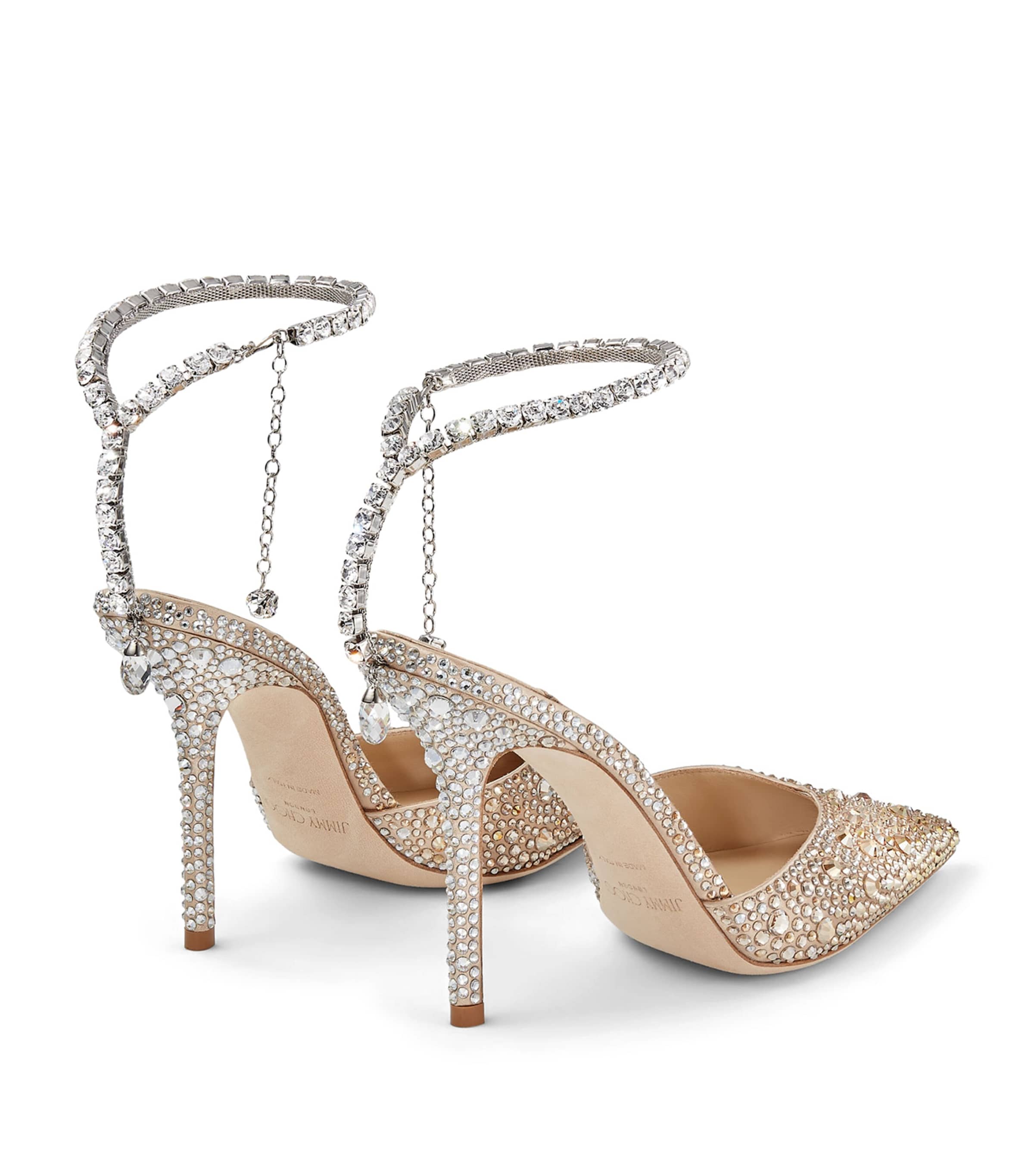 【値下げ】Jimmy Choo Marvel Crystal Pumps 100 Jimmy Choo Multi Saeda 100 Crystal Embellished Pumps | Harrods US