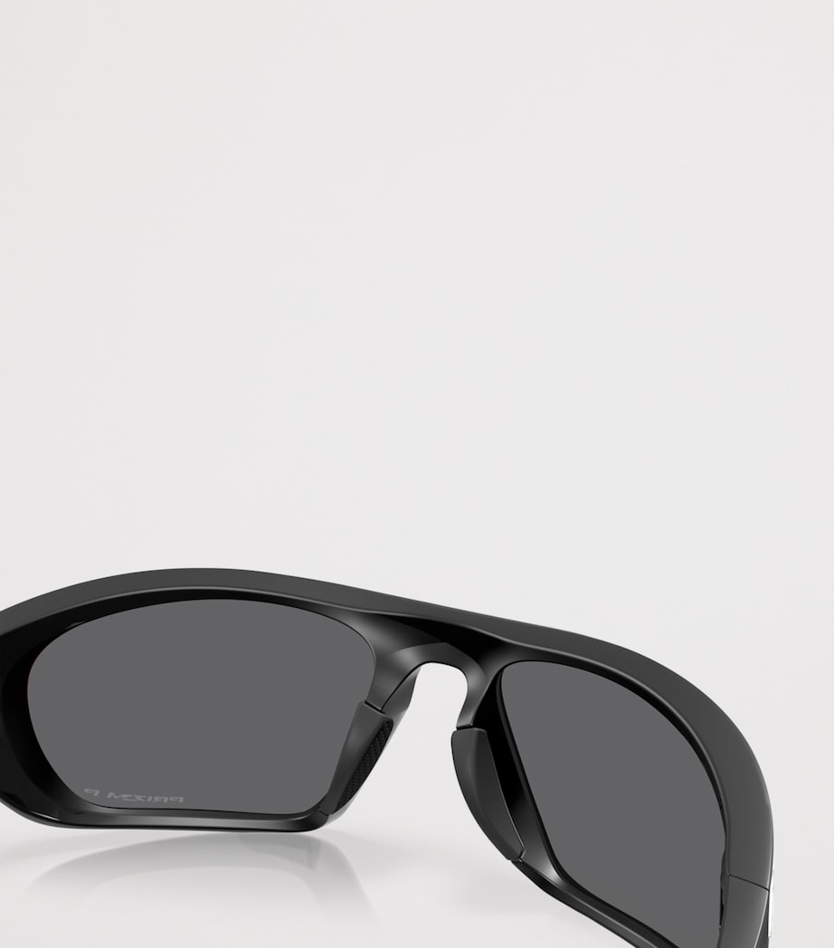 Oakley Lateralis Rectangle Sunglasses Black Image 7