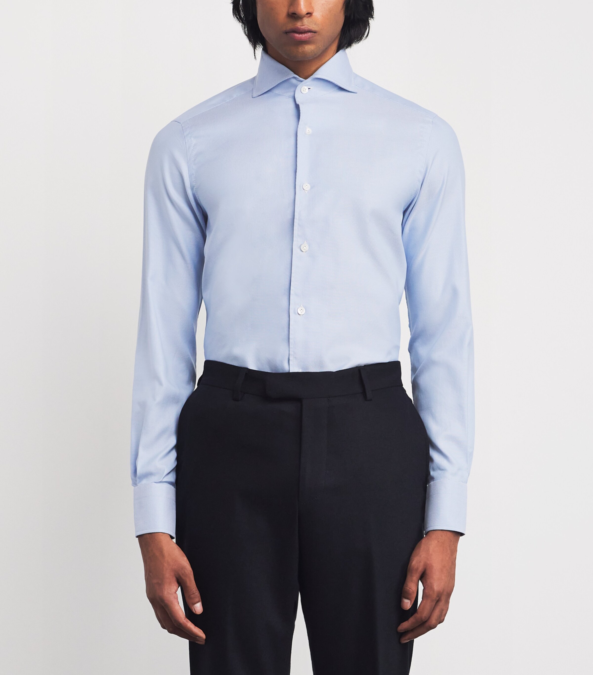 Cotton Oxford Shirt BLUE Image 3