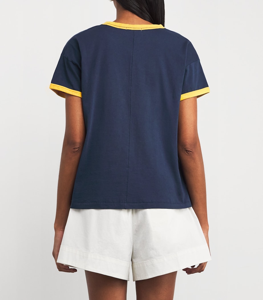 Rag & Bone Navy Cotton Montauk Ringer T-Shirt | Harrods US