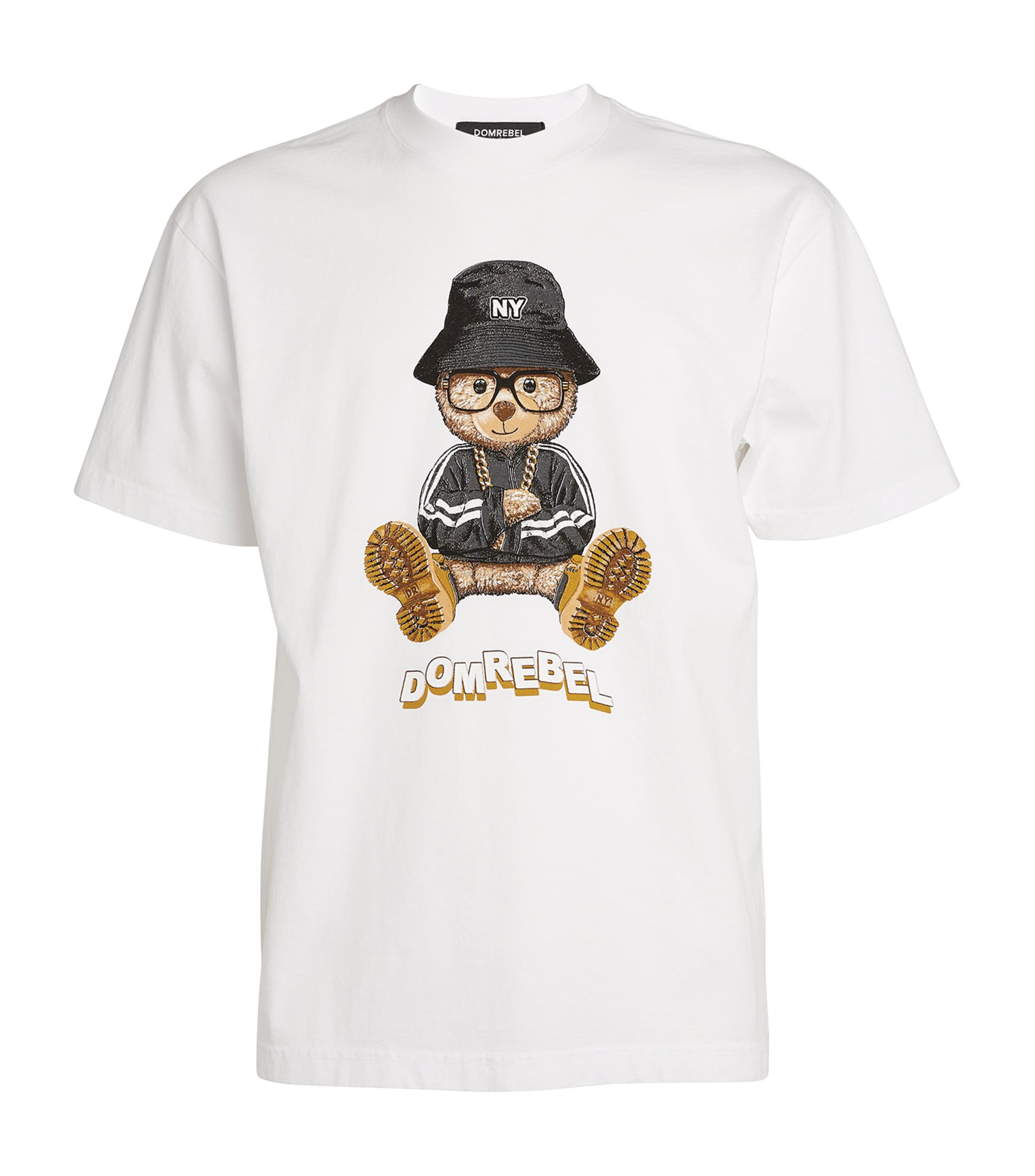 Shop Domrebel Cotton Ny Bear T-shirt In White