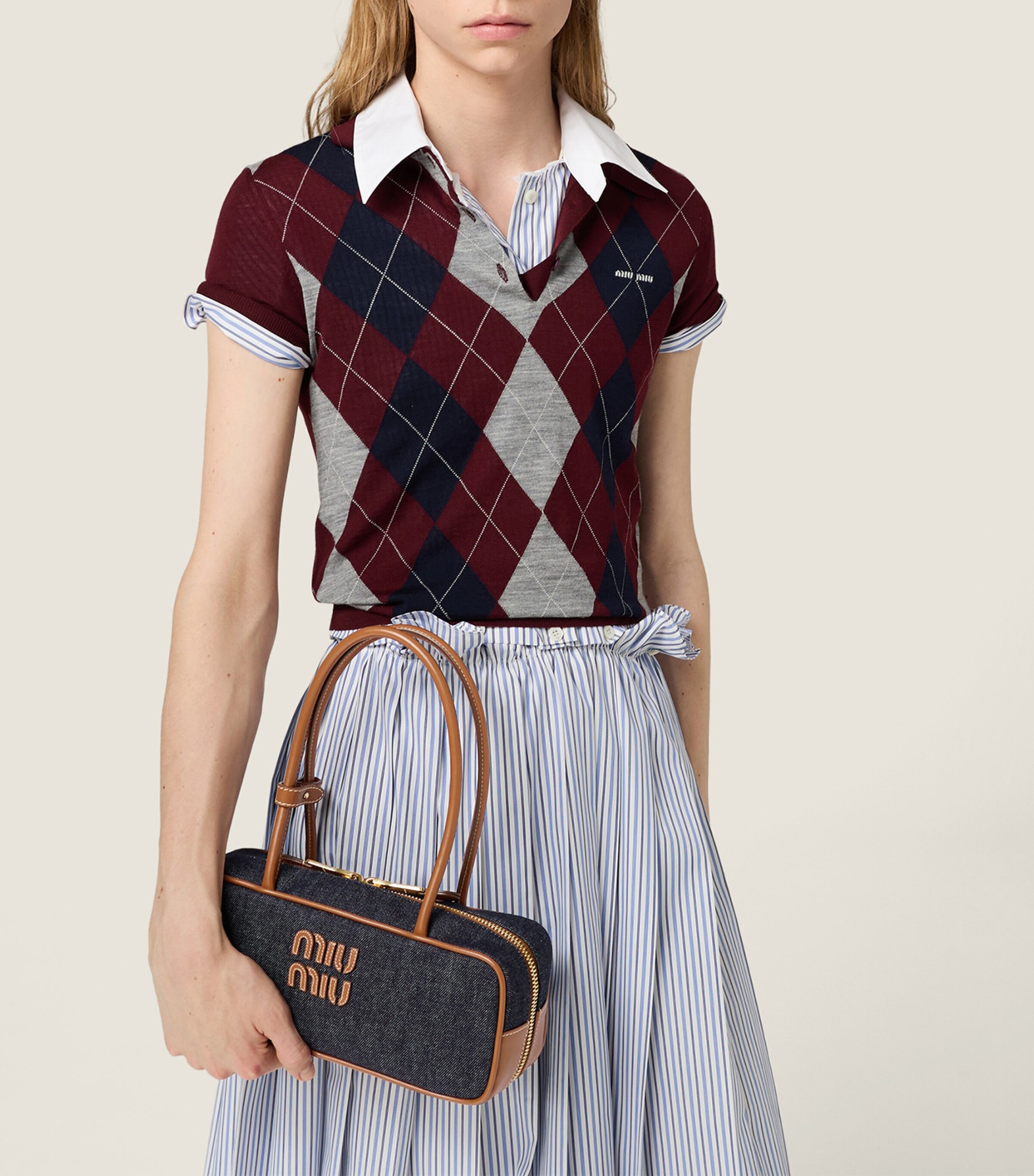 Denim Beau Top-Handle Bag F0S30 Image 2