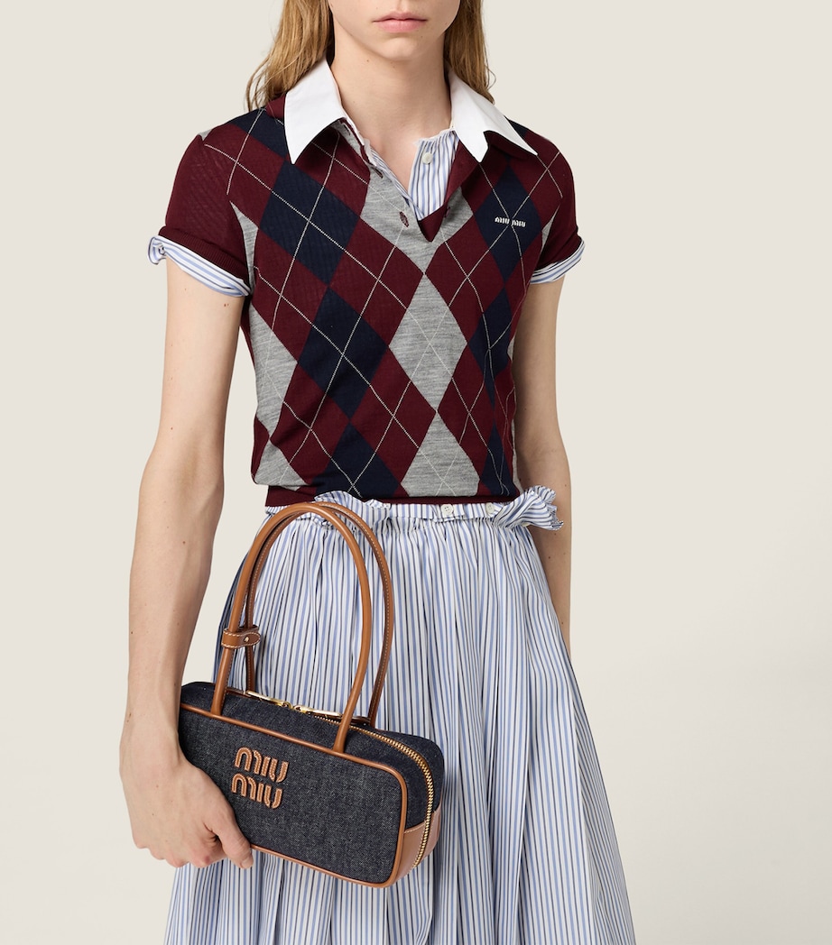 Denim Beau Top-Handle Bag F0S30 Image 2