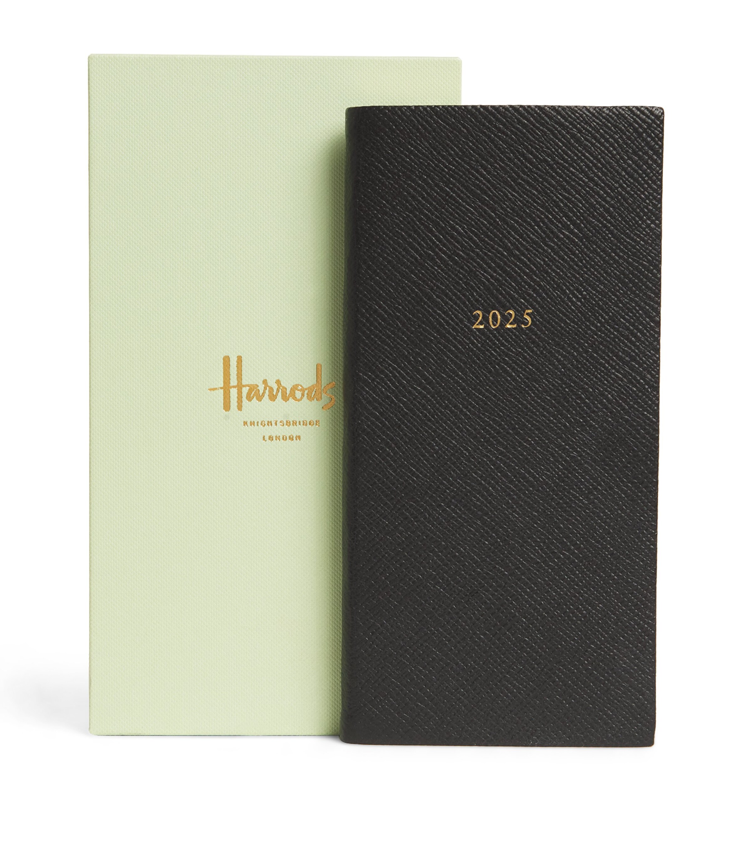 Harrods Leather A5 2025 Slim Diary In Orange