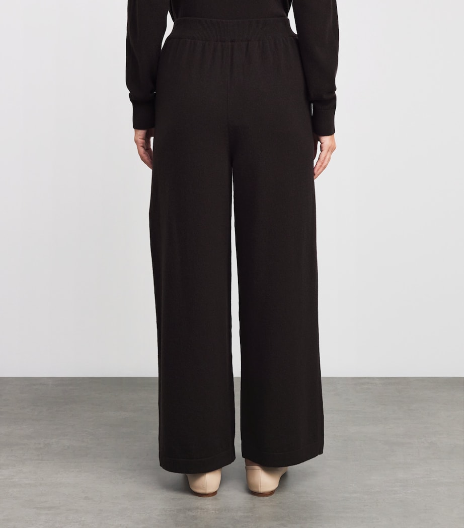 Cashmere-Blend Wide-Leg Sweatpants SB7290 MOLASSES Image 4