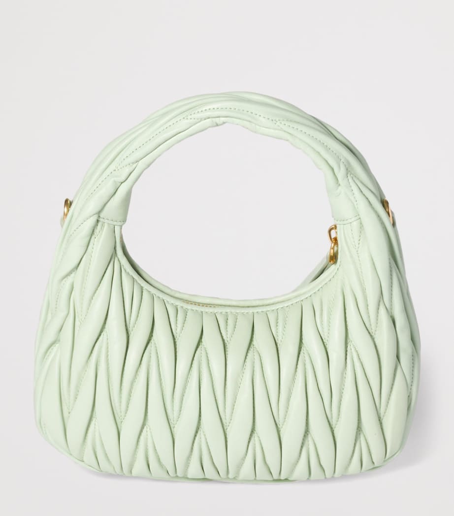 Small Matelassé Lambskin Wander Top-Handle Bag F0934 Image 3