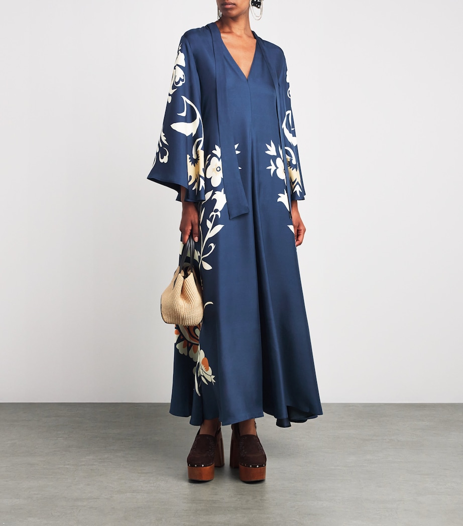 Silk Magnifico Maxi Dress BU03 SELVA PLACEE Image 2