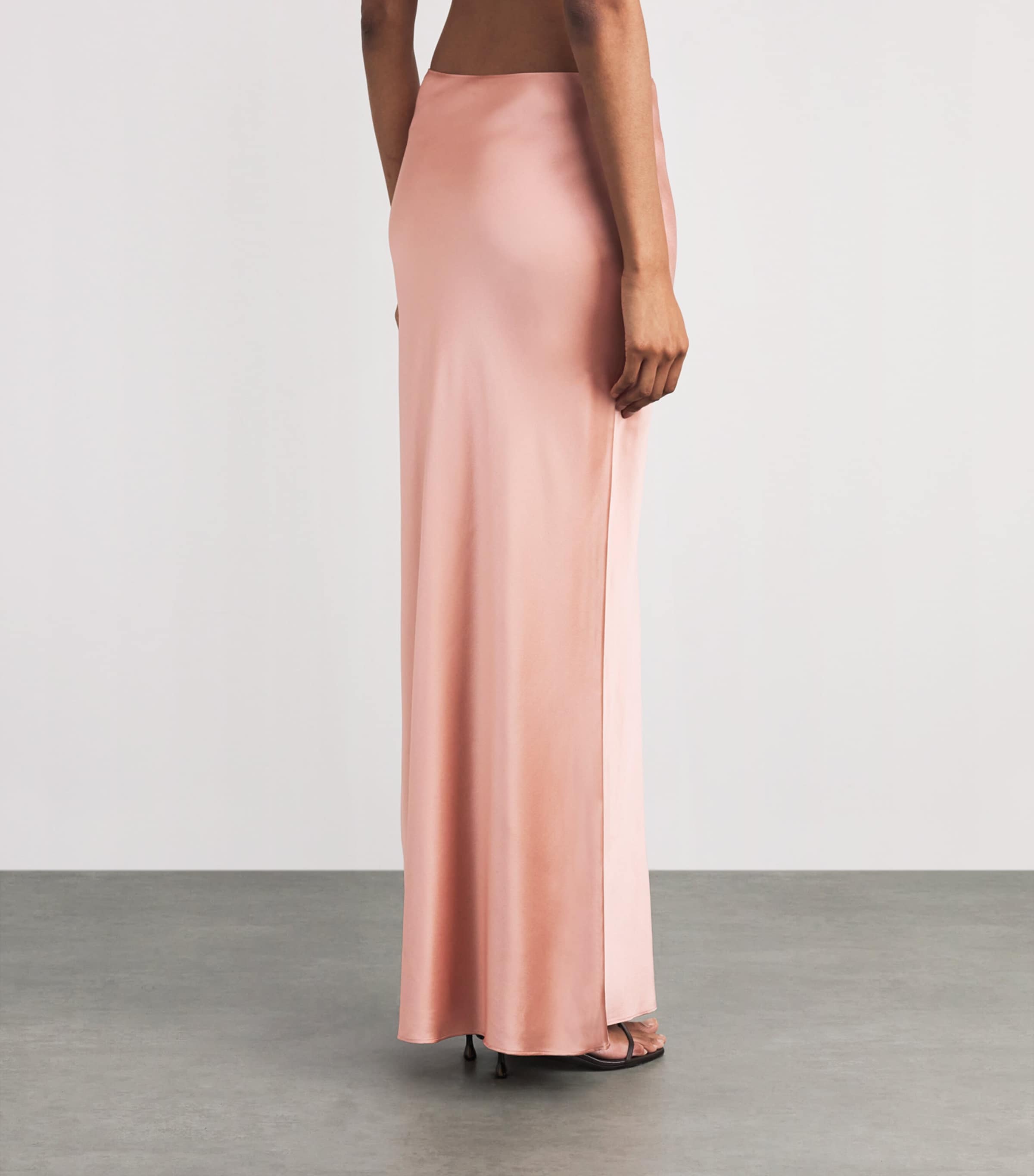 Stretch-Silk Chantel Maxi Skirt PETAL Image 4