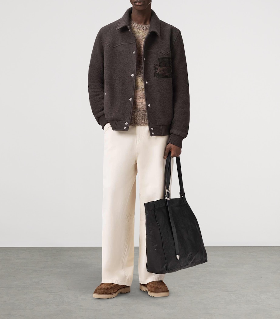 Wool Royce Bomber Jacket WEATHERED BROWN Image 3