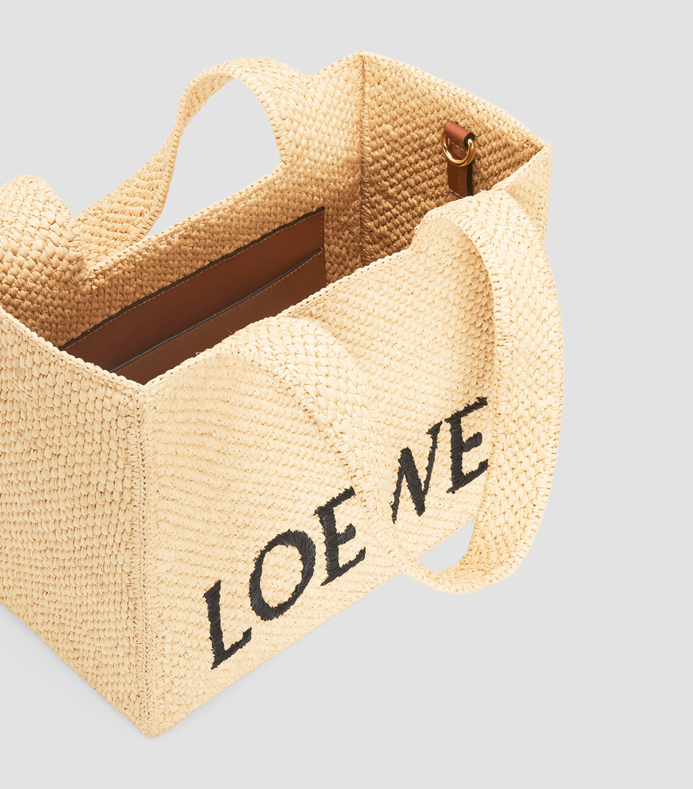 x Paula's Ibiza Medium Font Tote Bag NATURAL Image 5