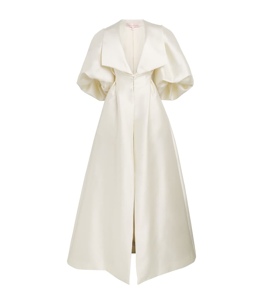 Satin Twill Martina Opera Coat IVORY Image 1