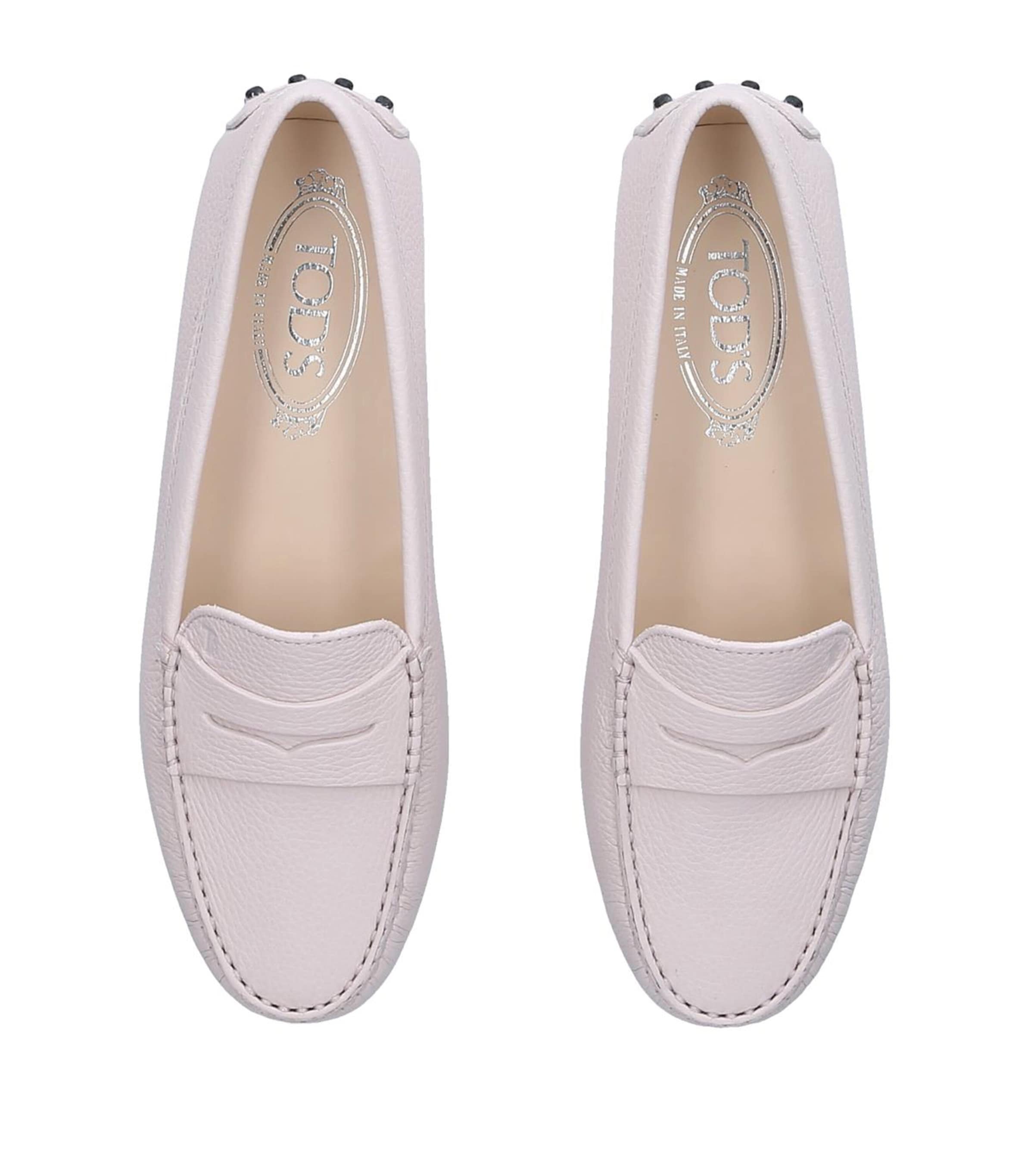 Leather Gommino Driving Shoes BONE Image 7