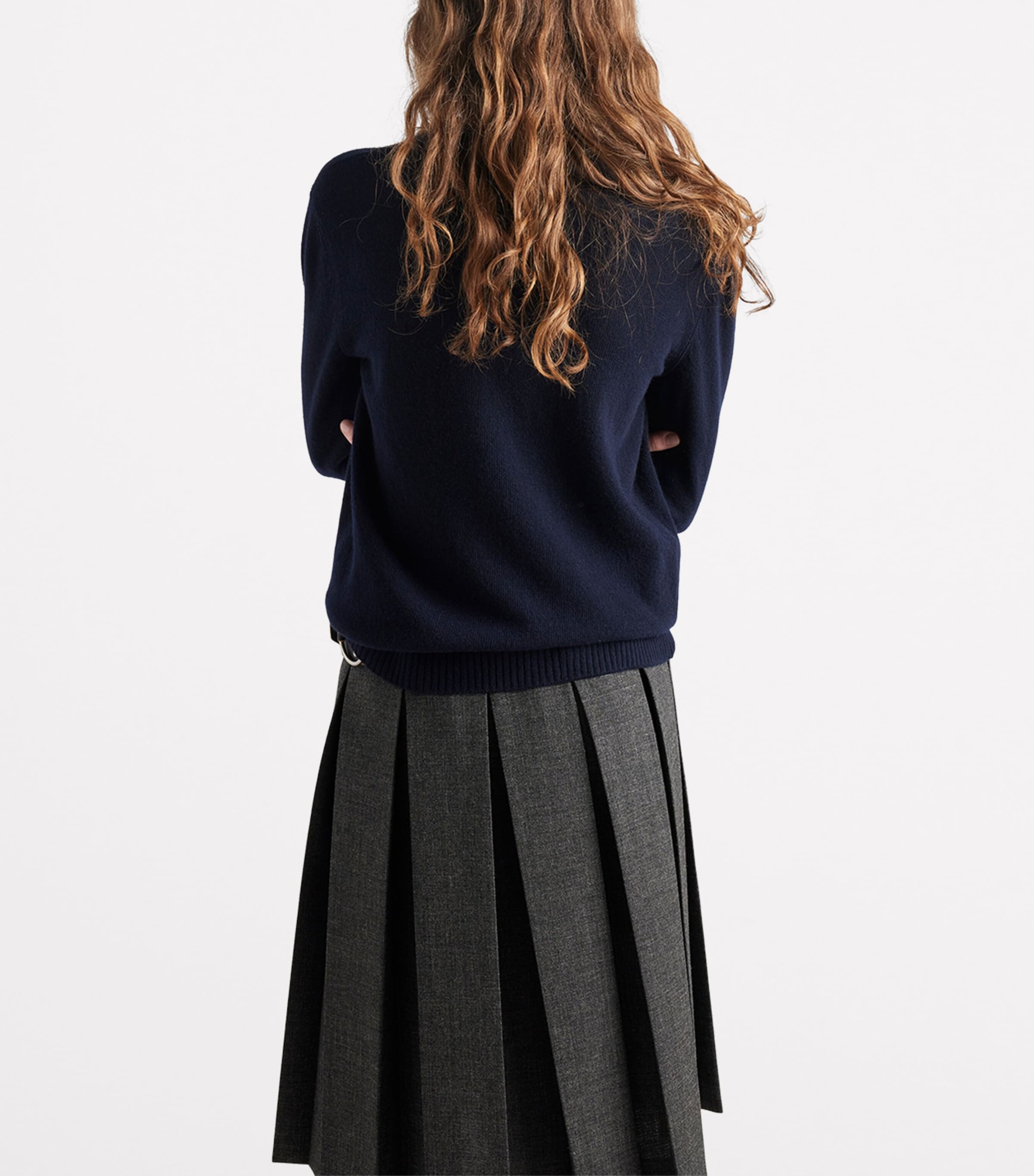 Wool-Cashmere Logo Sweater F022X Image 5