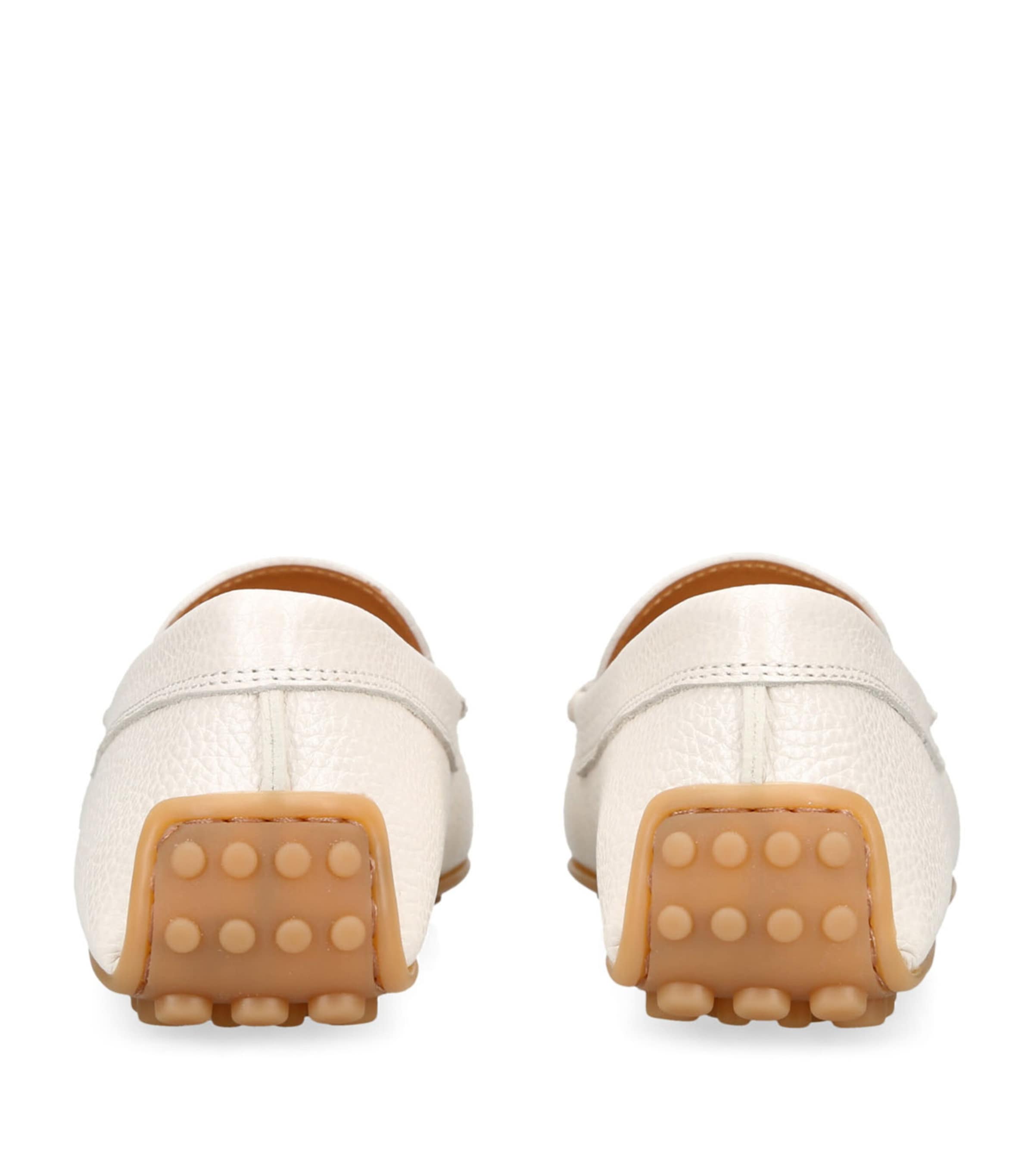 Leather City Gommino Driving Shoes CREAM Image 2